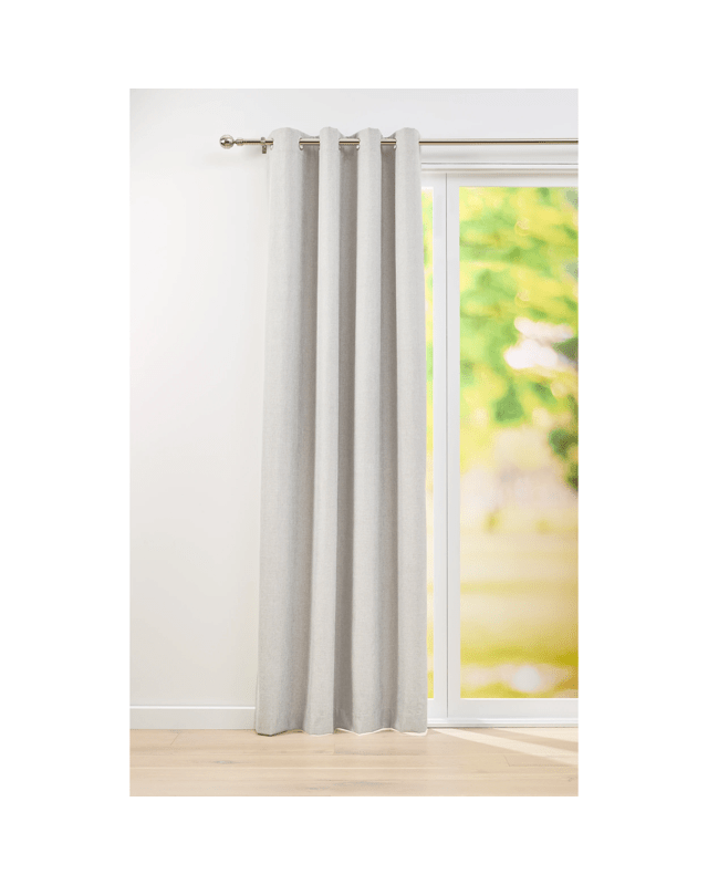 Monaco Long Block Out Curtain - Taupe - 140cm x 2