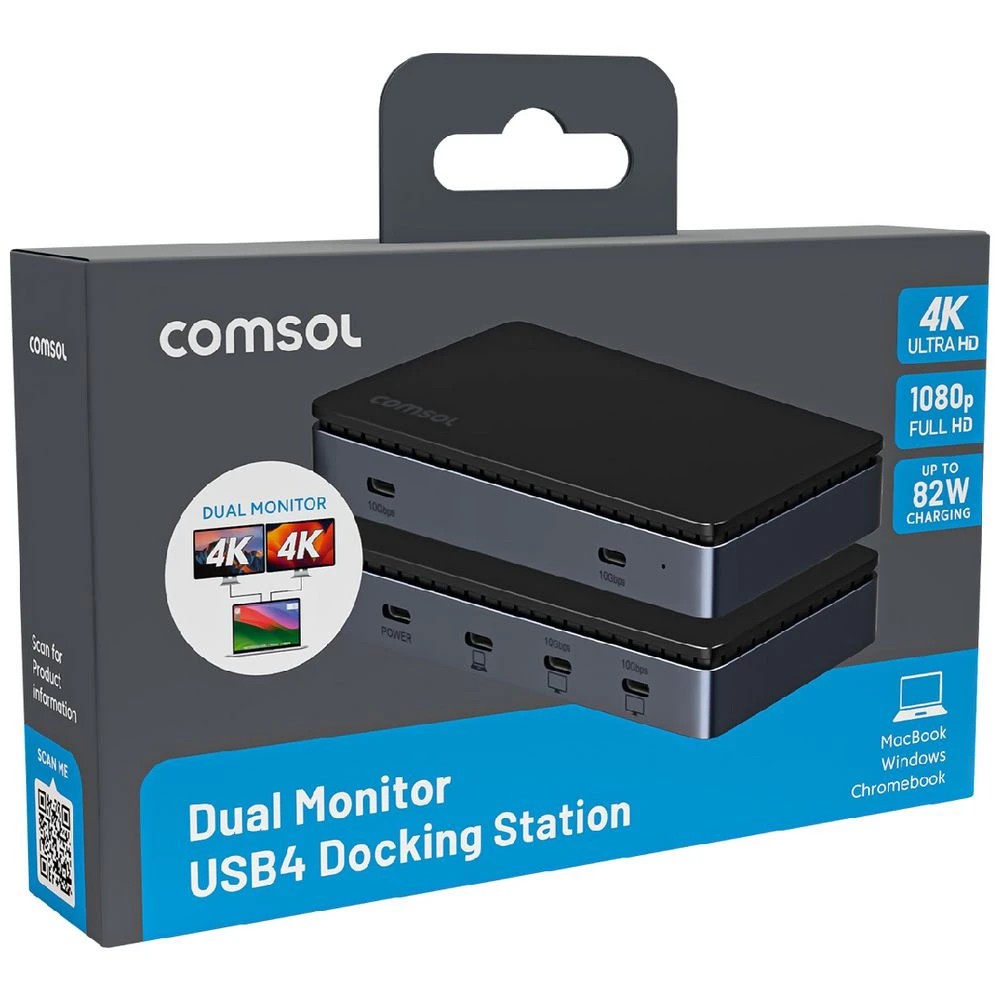 2 Comsol Dual Monitor USB4 Docking Station, 2 of 8