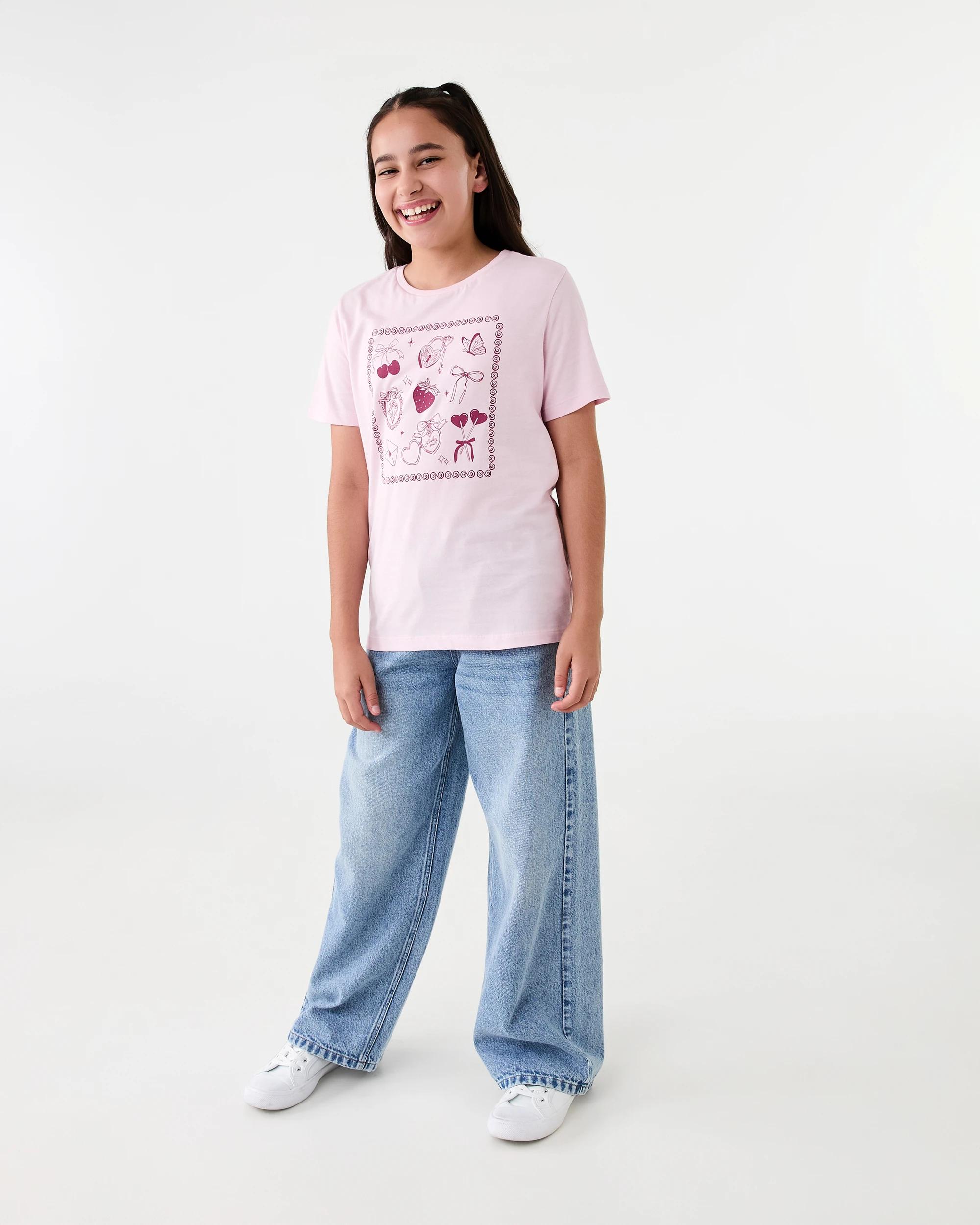 6 Short Sleeve Printed T-shirt Pnk Icons, 6 of 7