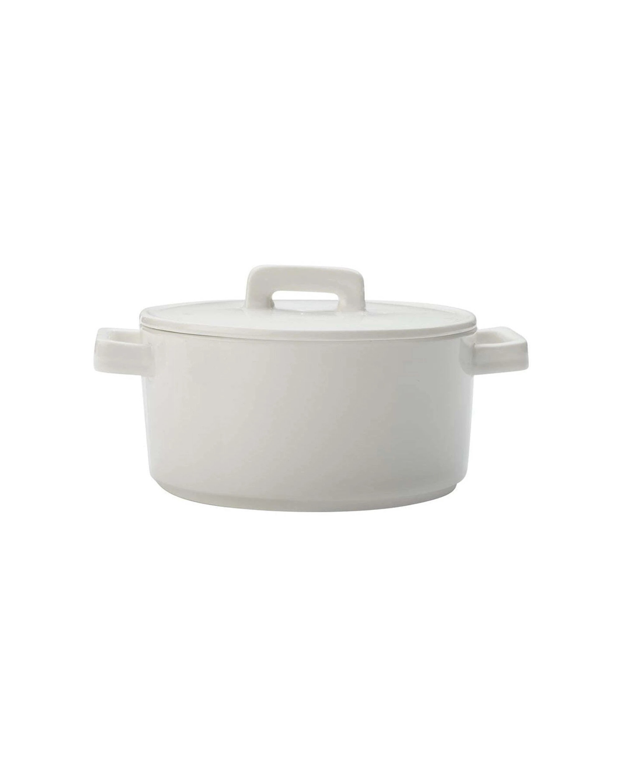 2 Maxwell & Williams 2PK Epicurious Porcelain 1.3L 22cm Casserole With Lid - White, 2 of 2