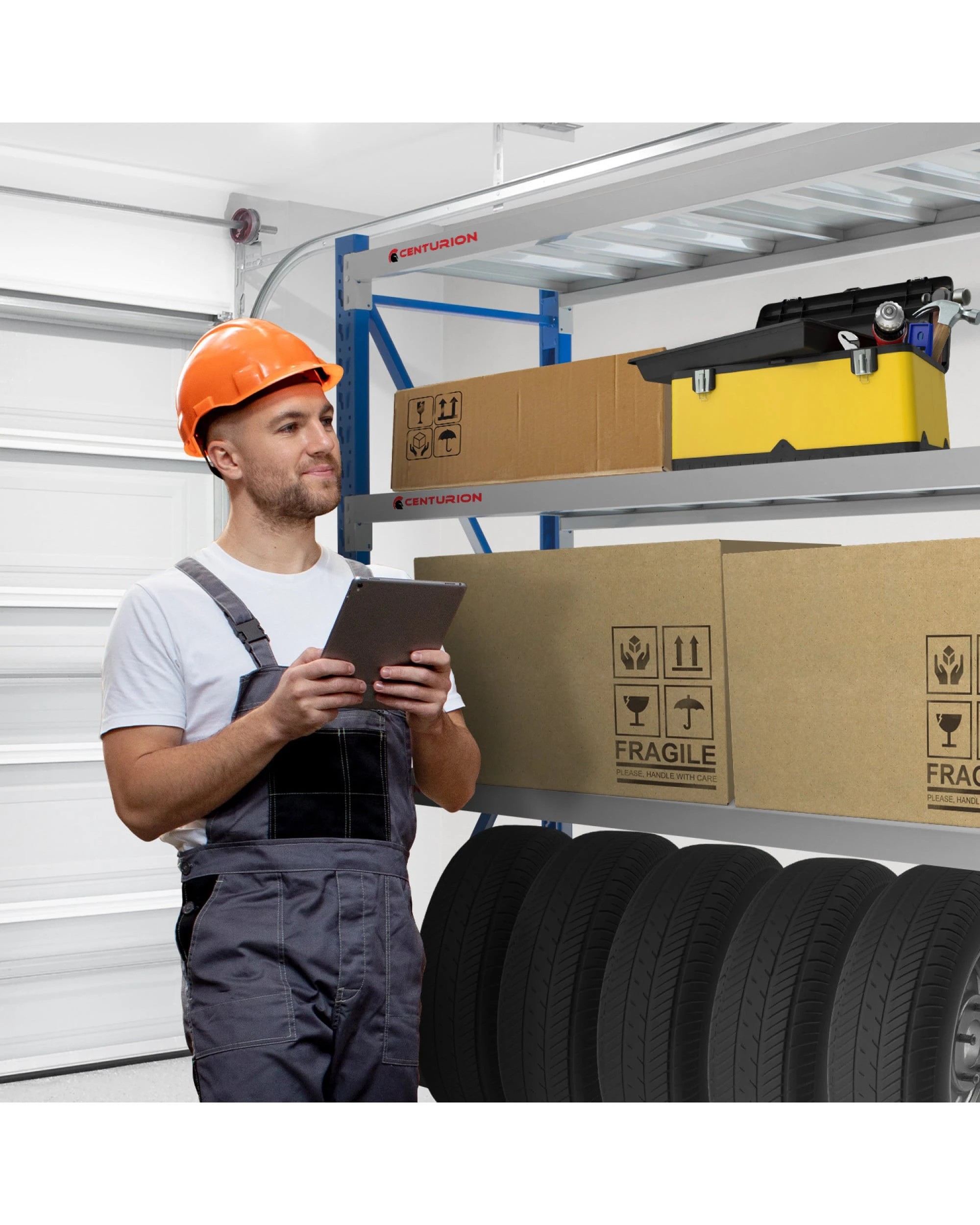 4 Centurion Pro 2 Bay 3M Wide Garage Storage Steel Rack Warehouse Long Span Shelving, 4 of 10