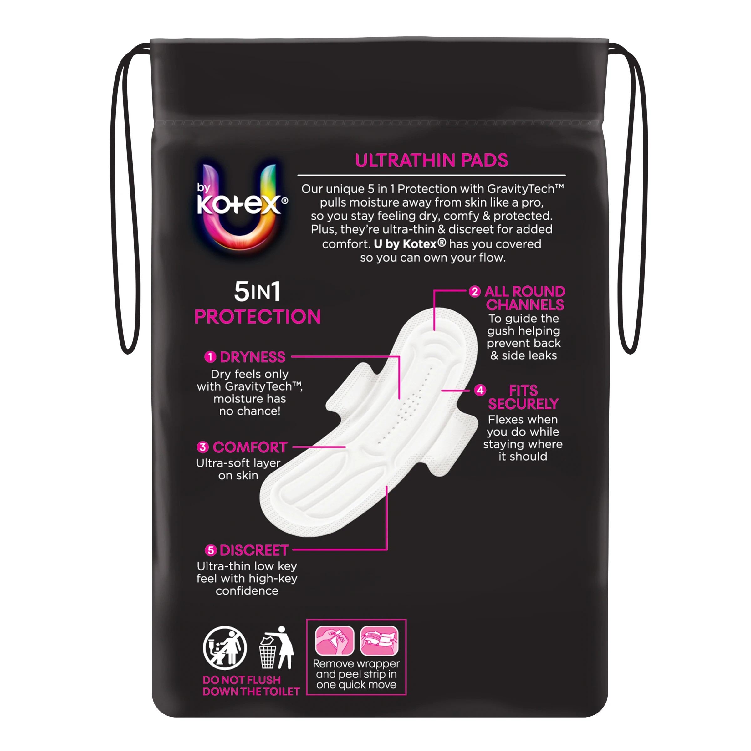 3 12 Pack U by Kotex Ultrathin Super Pads with Wings, 3 of 7