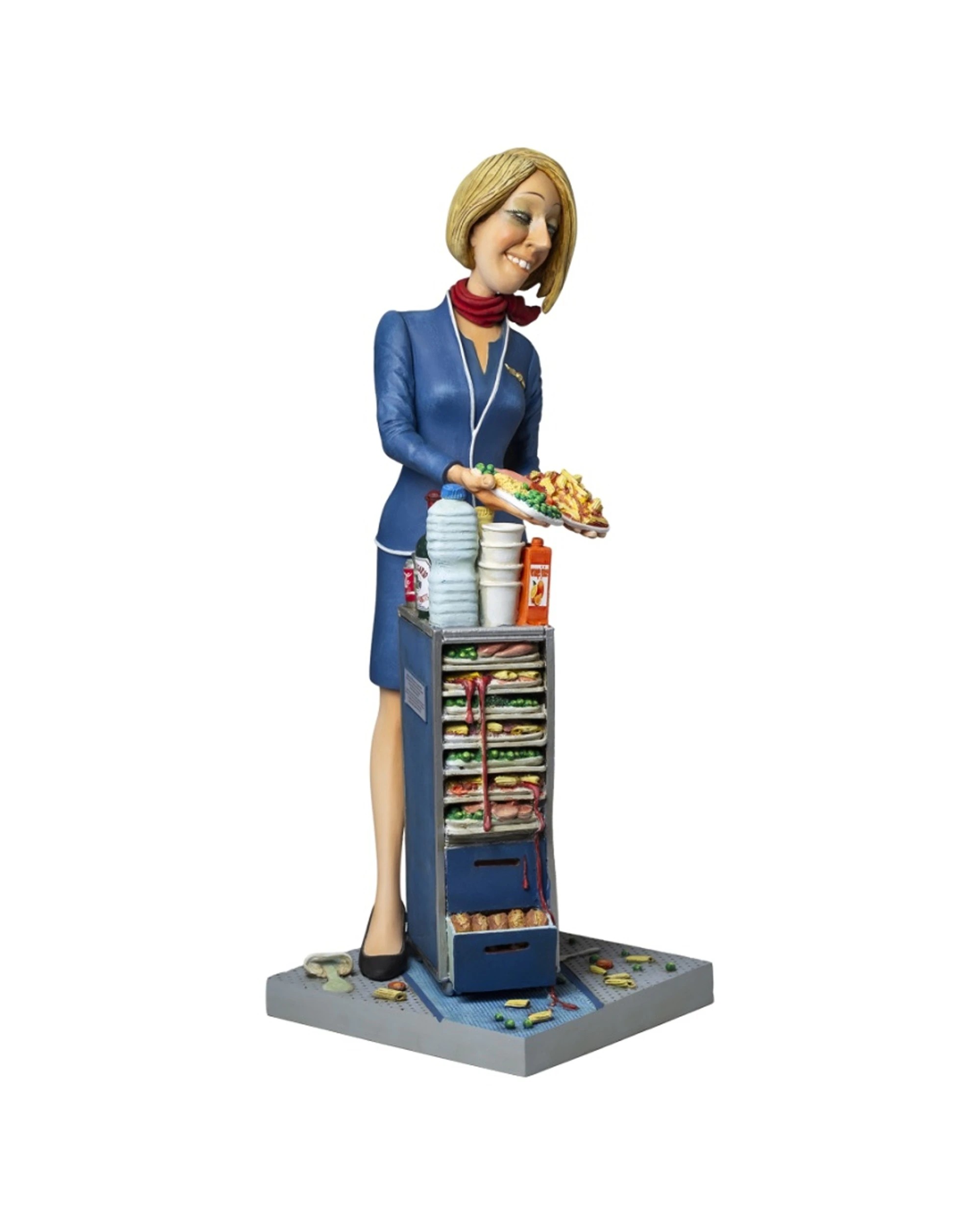 3 The Comic Art of Guillermo Forchino Full Size Flight Attendant Figurine - Multi, 3 of 8
