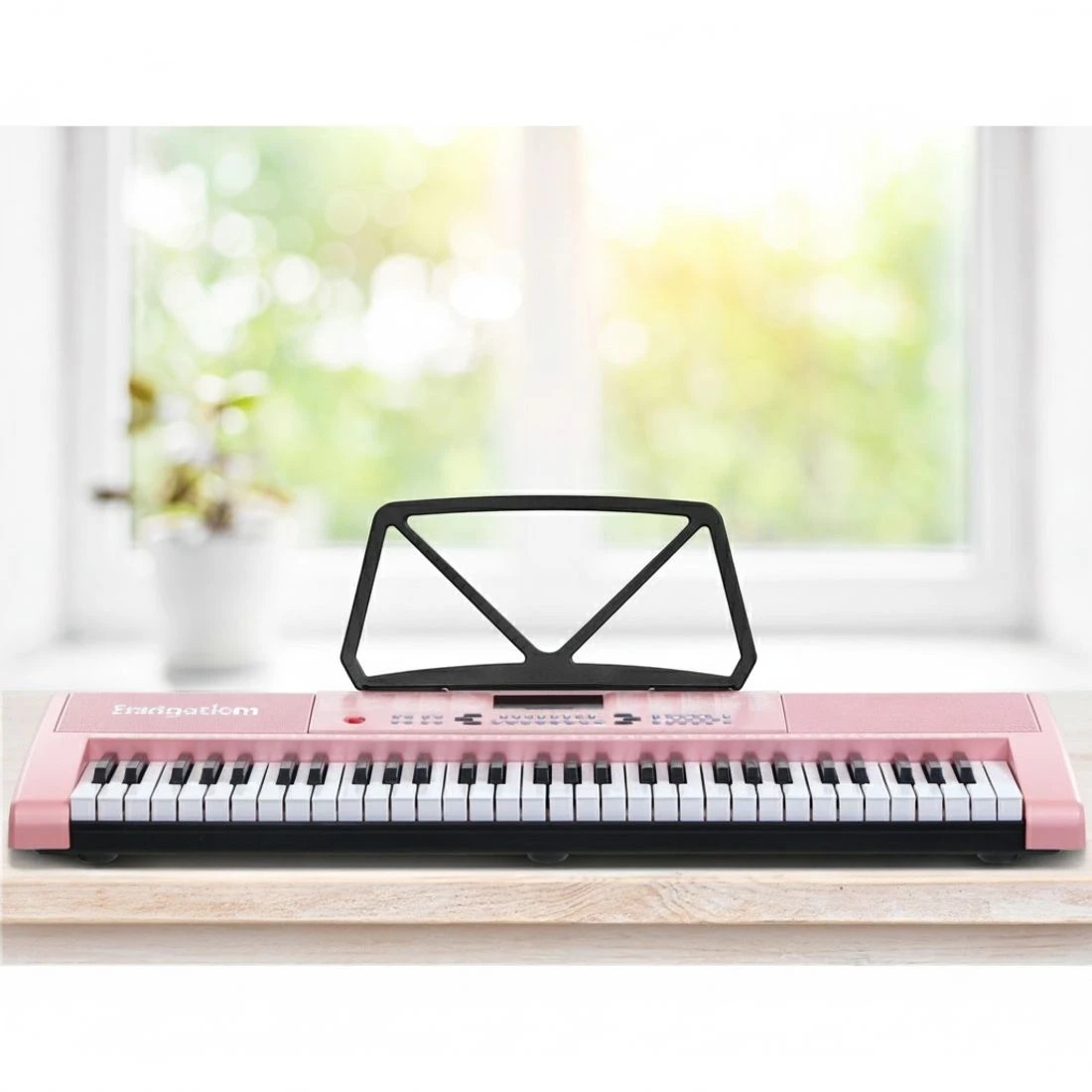 4 Alpha 61 Keys Electronic Piano Keyboard Digital Electric w/ Stand Stool - Multi, 4 of 6