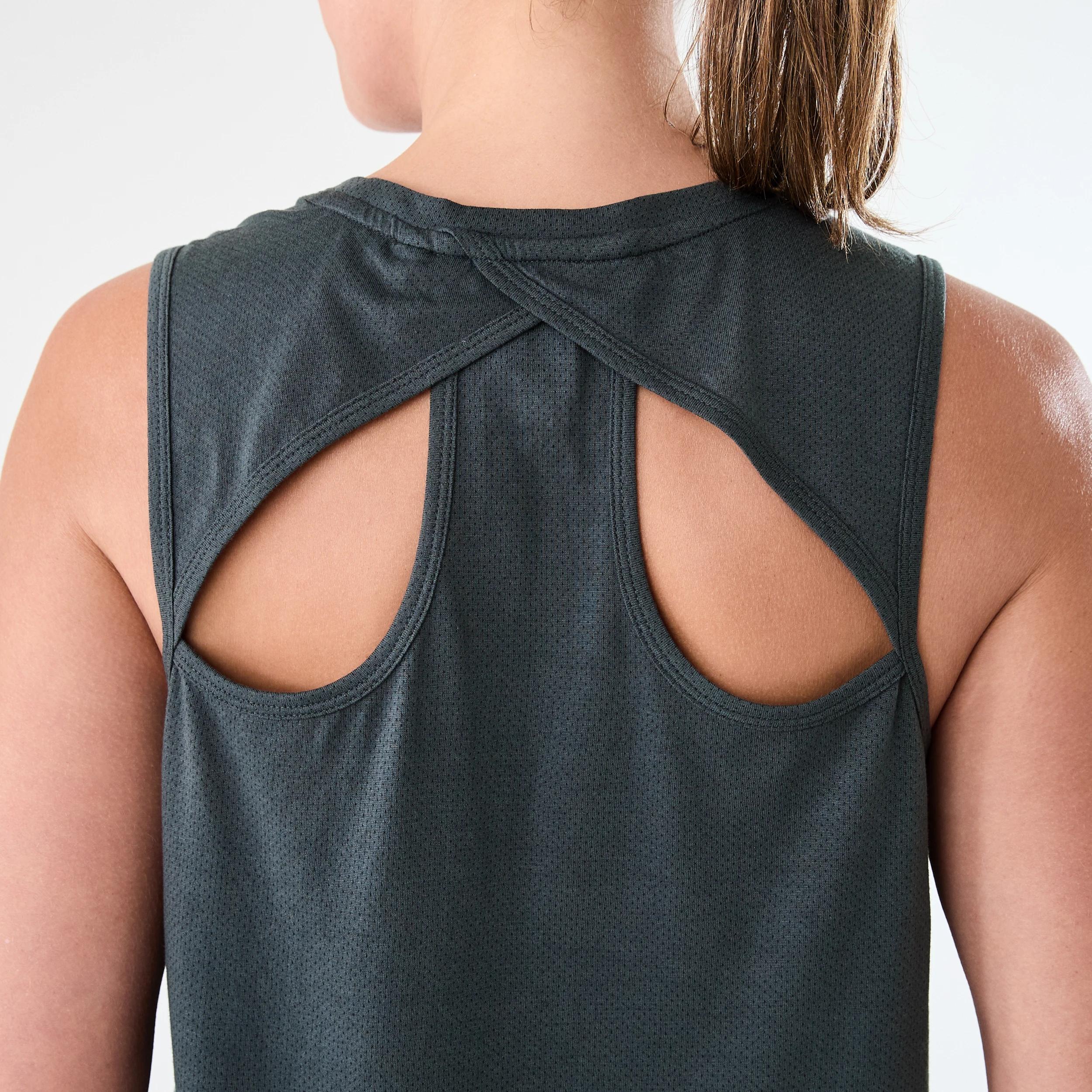 6 Everlast Womens Keyhole Tank EVERLAST COLLEGIATE CHARCOAL, 6 of 6