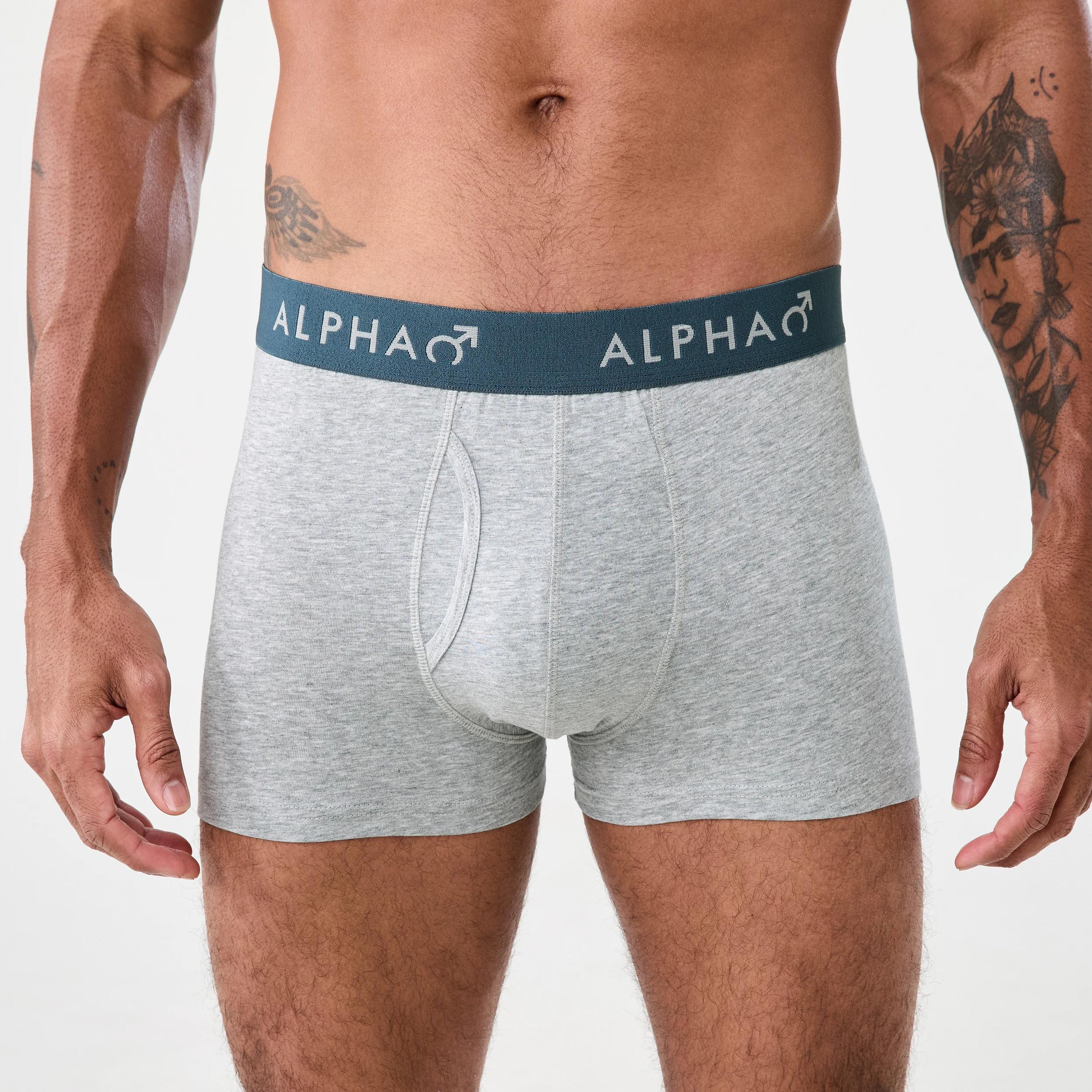 4 3 Pack Colour Elastic Trunks GREY, BLUE DUST, 4 of 8