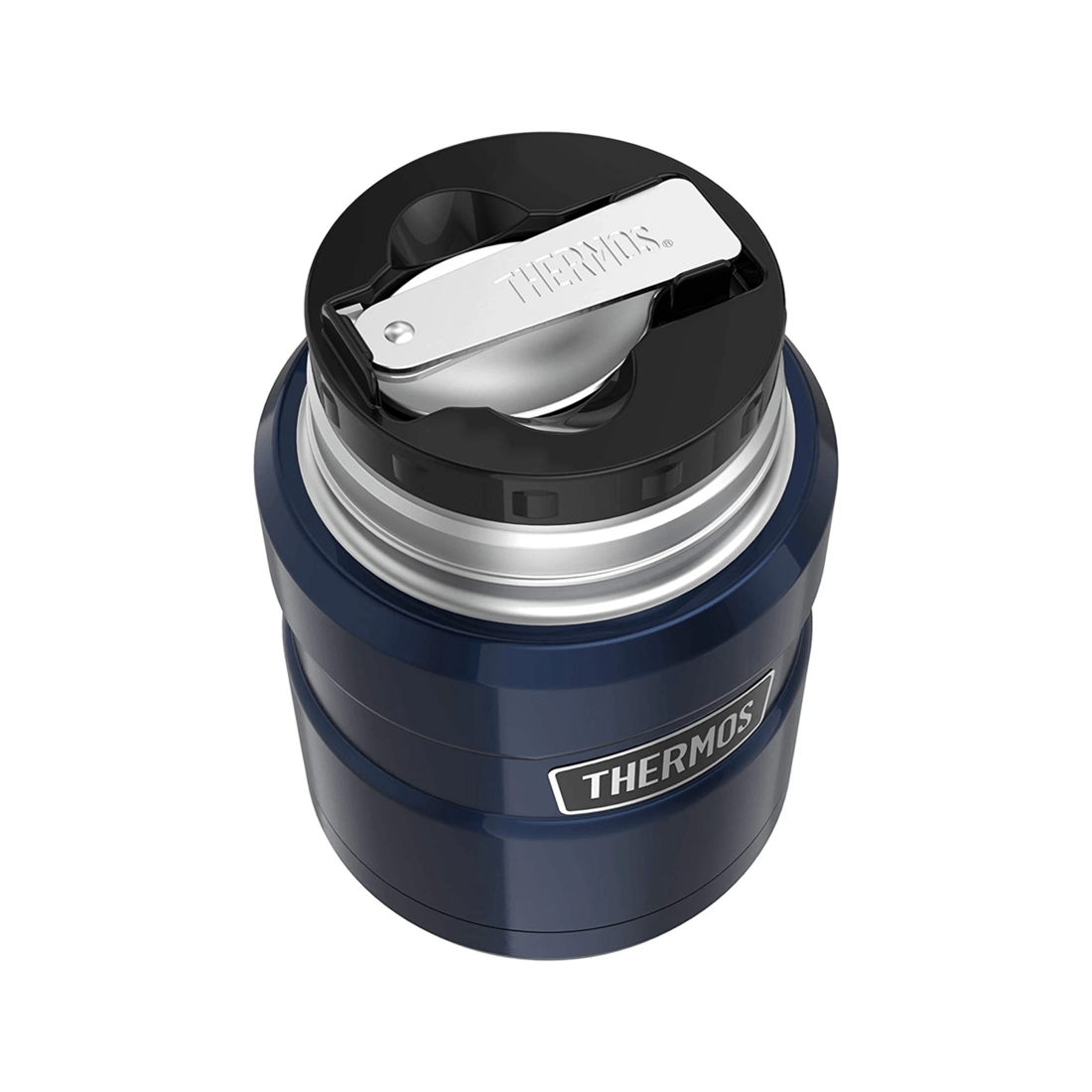 3 Thermos 470ml Stainless King Vacuum Insulated Food Jar W/ Spoon Midnight Blue
 - Blue, 3 of 4