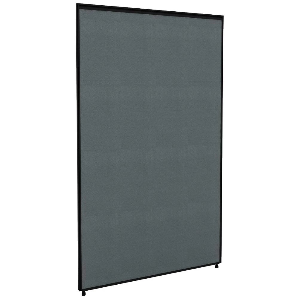 1 Stilford Screen 750 W x 1250 H mm Black Frame Grey Fabric Office Furnishing Accessories, Workspace Screens & Partitions, 1 of 6
