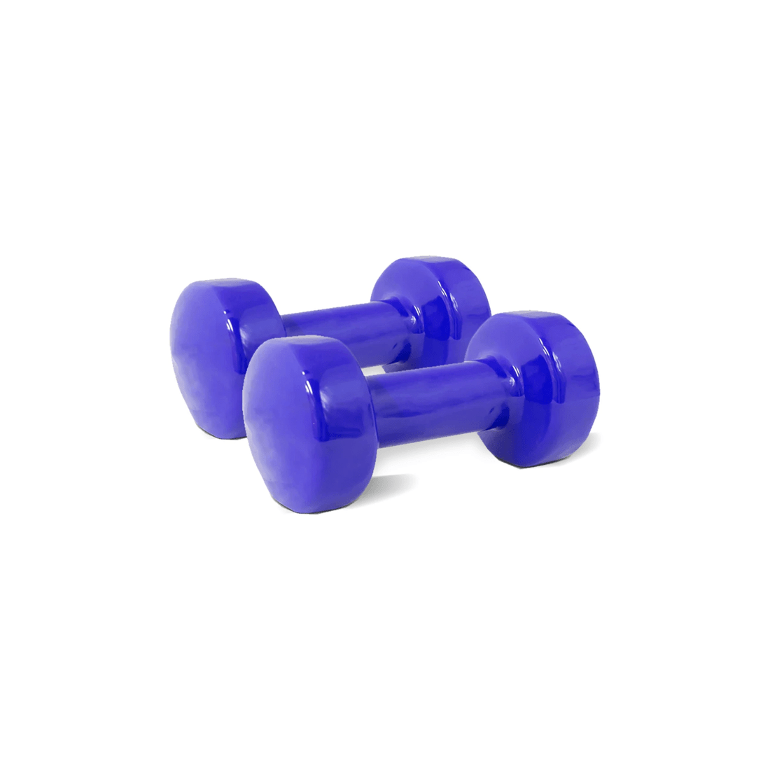 1 BodyWorx 2PK Vinyl Dipped Weighted Dumbbell 4kg Home Gym Workout Set Easy To Clean - Blue, 1 of 2