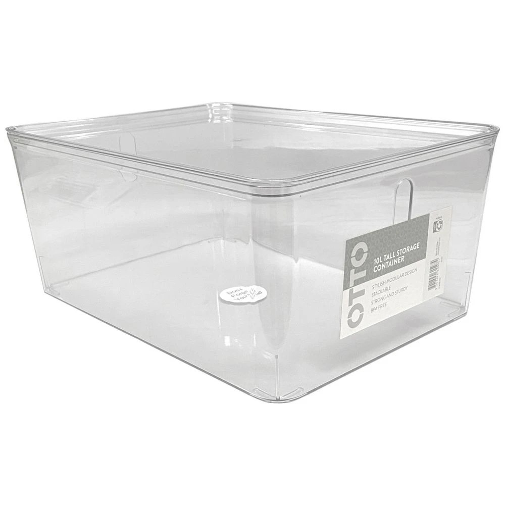 2 Otto 10L PET Modular Basket Large Tall Clear, 2 of 5