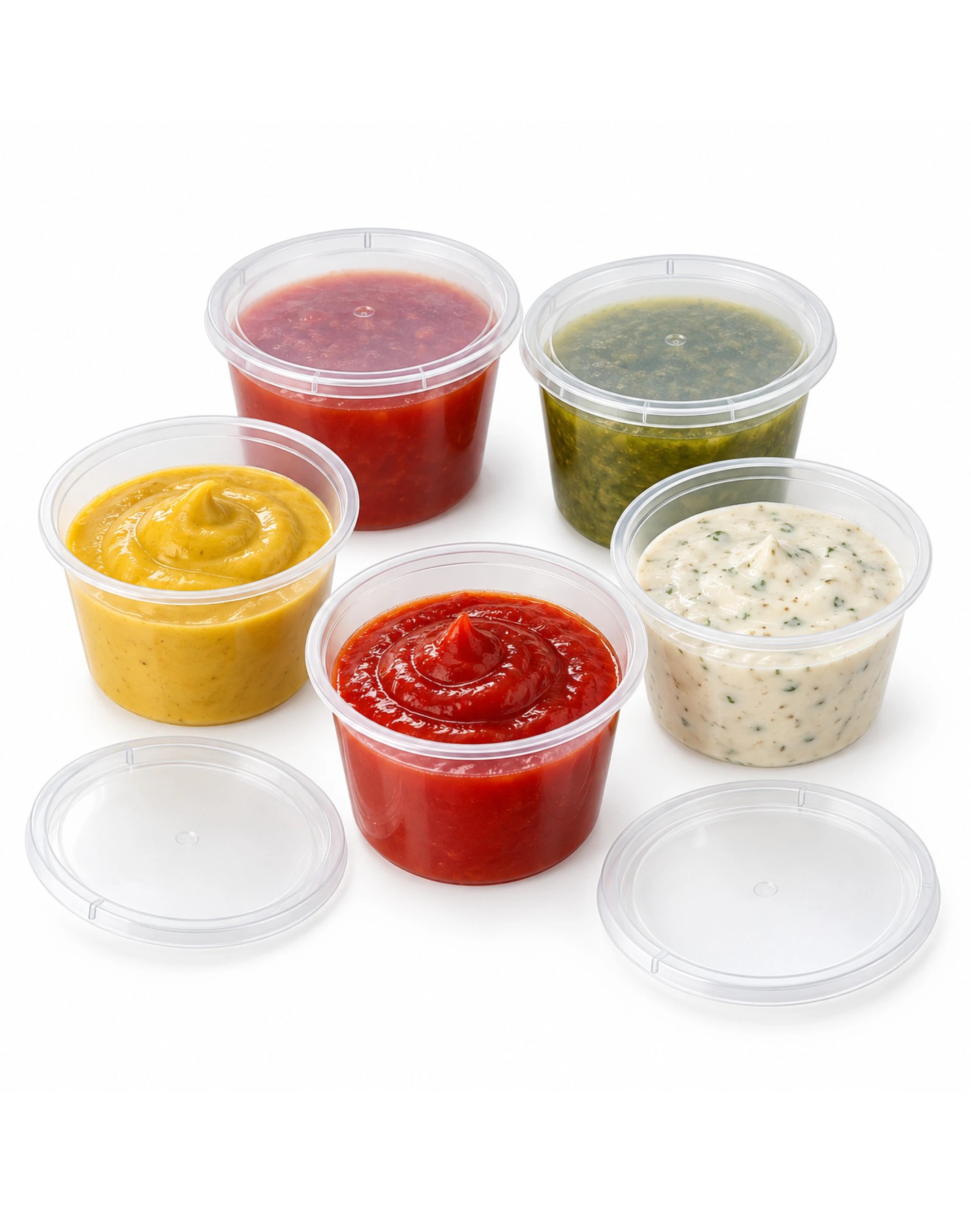 2 BR Home Reusable Sauce Containers with Lids 100ml 360-Pack, 2 of 4