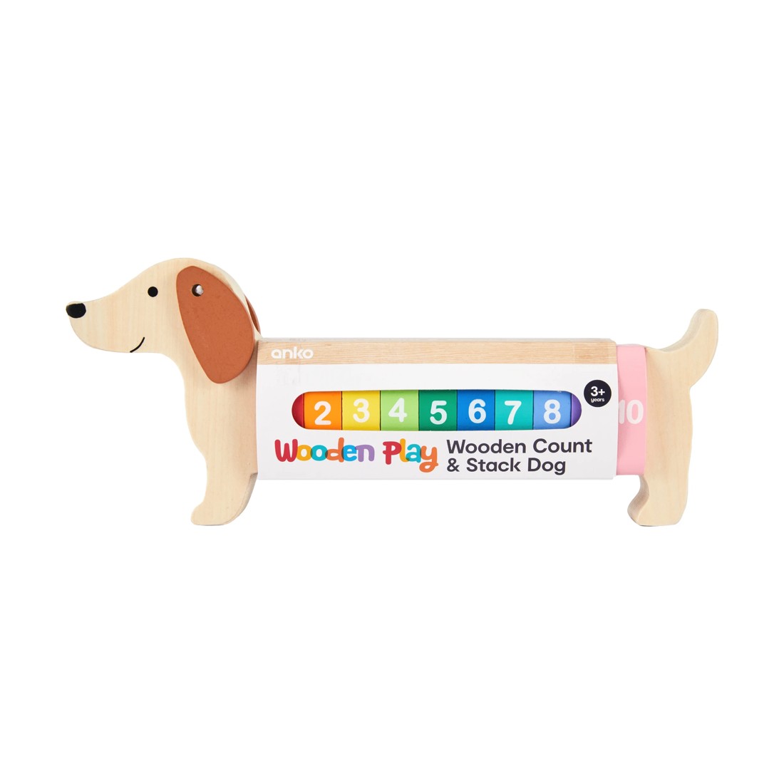 7 Wooden Play Count and Stack Dog, 7 of 8