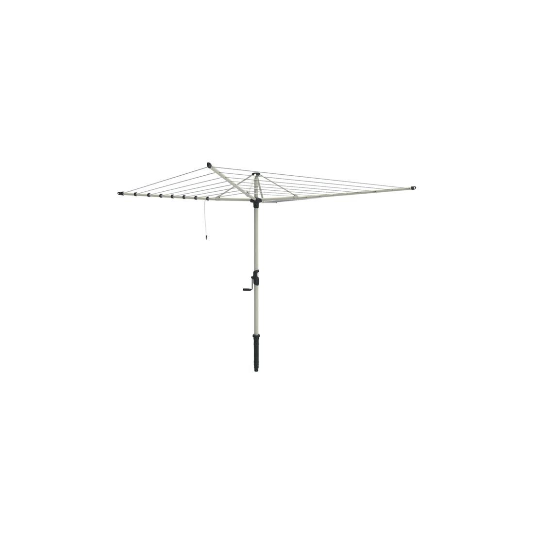 1 Hills 8 Line Rotary Galv Steel Clothesline Outdoor 58m Drying Space Surfmist
 - Natural, 1 of 2