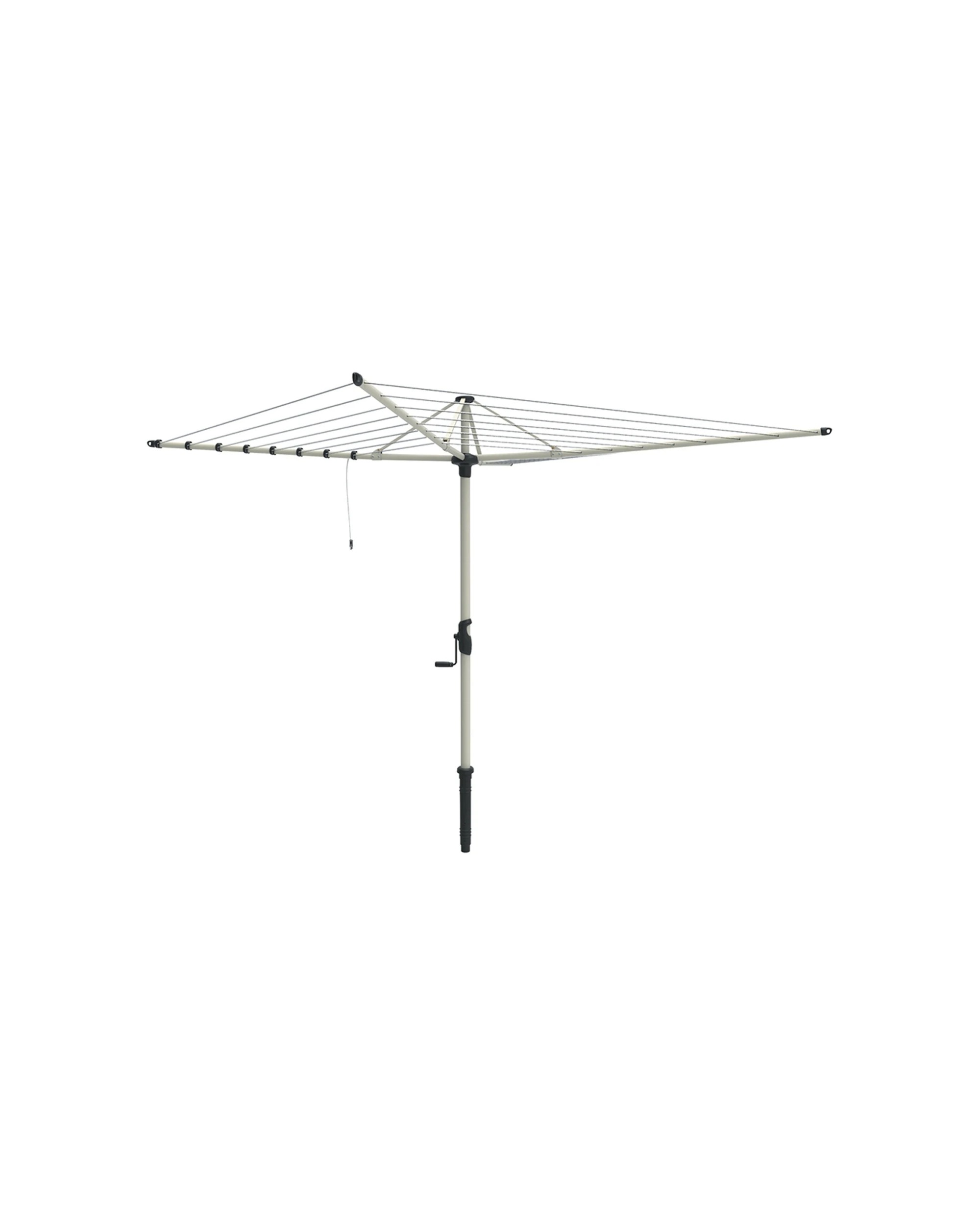 1 Hills 8 Line Rotary Galv Steel Clothesline Outdoor 58m Drying Space Surfmist
 - Natural, 1 of 2