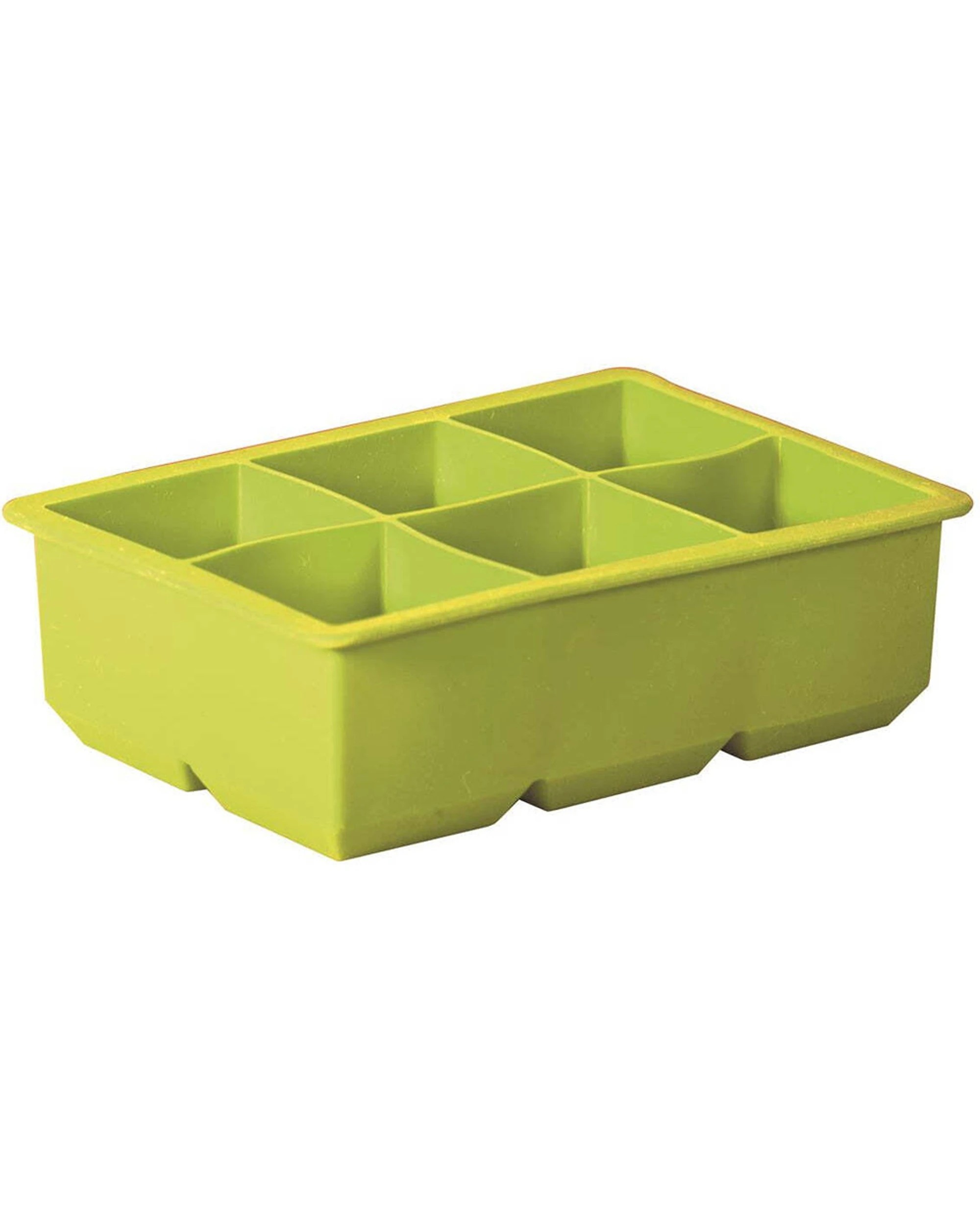 1 Avanti Silicone 6-Cup King Ice Cube Tray Mould Food Grade Flexible - Green, 1 of 1