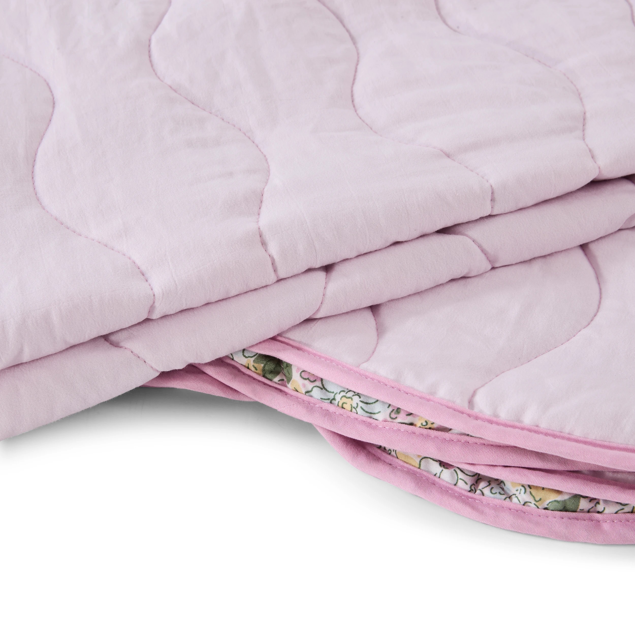 8 Floral Reversible Coverlet Set - Queen/King Bed, Pink, 8 of 8