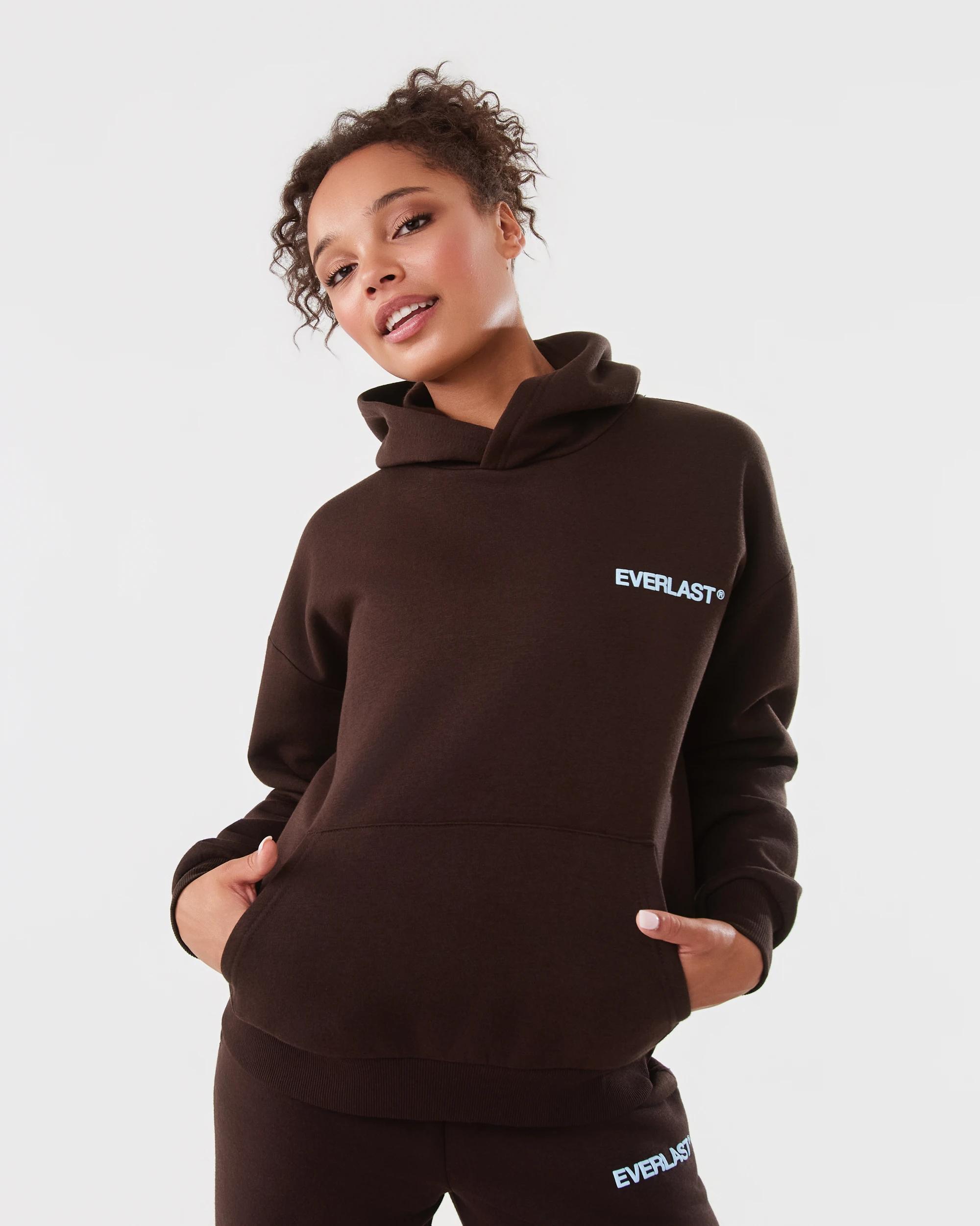 1 Everlast Womens Street Hoodie Coffee, 1 of 9