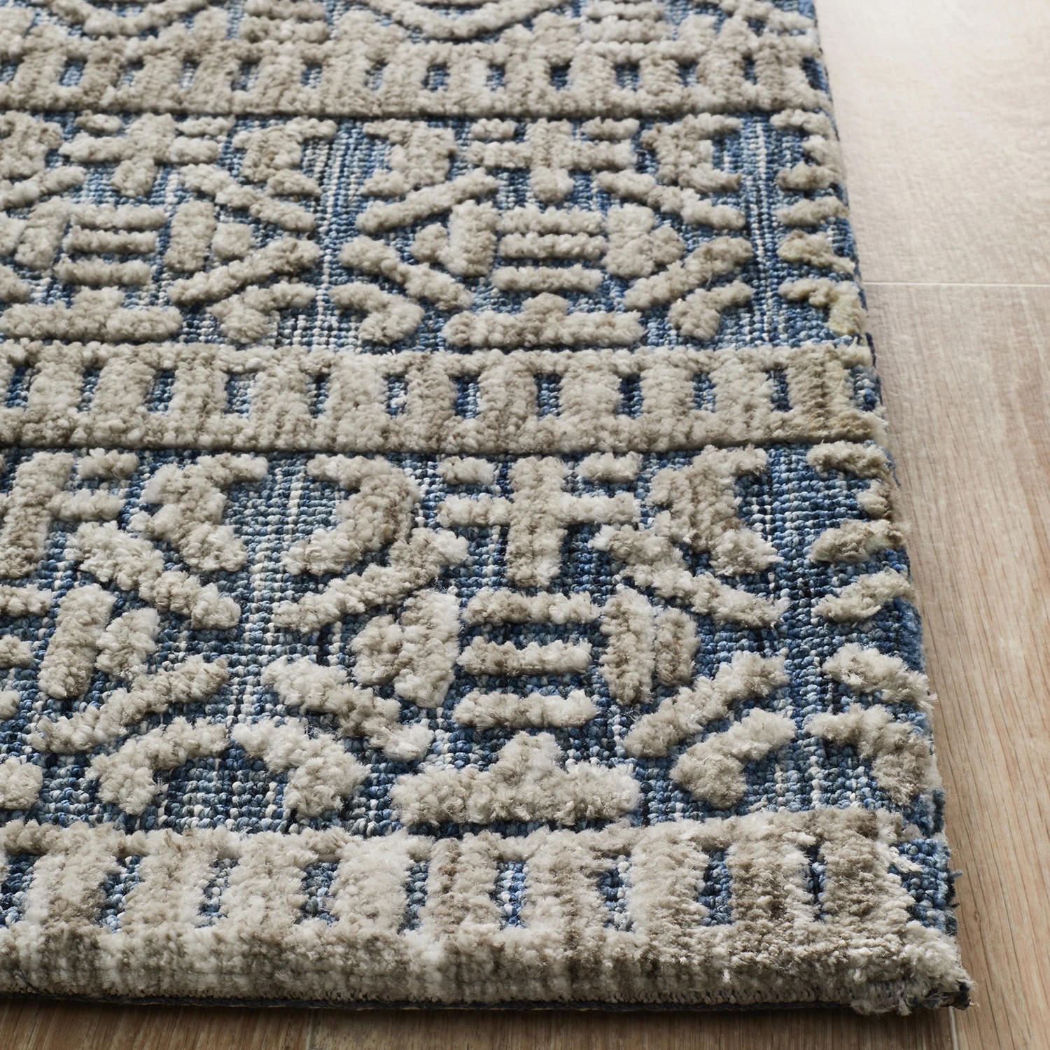 4 Common Ground Rugs Klara 361 225x155cm - Medium Hand Loomed Floor Rug - Blue, 4 of 7