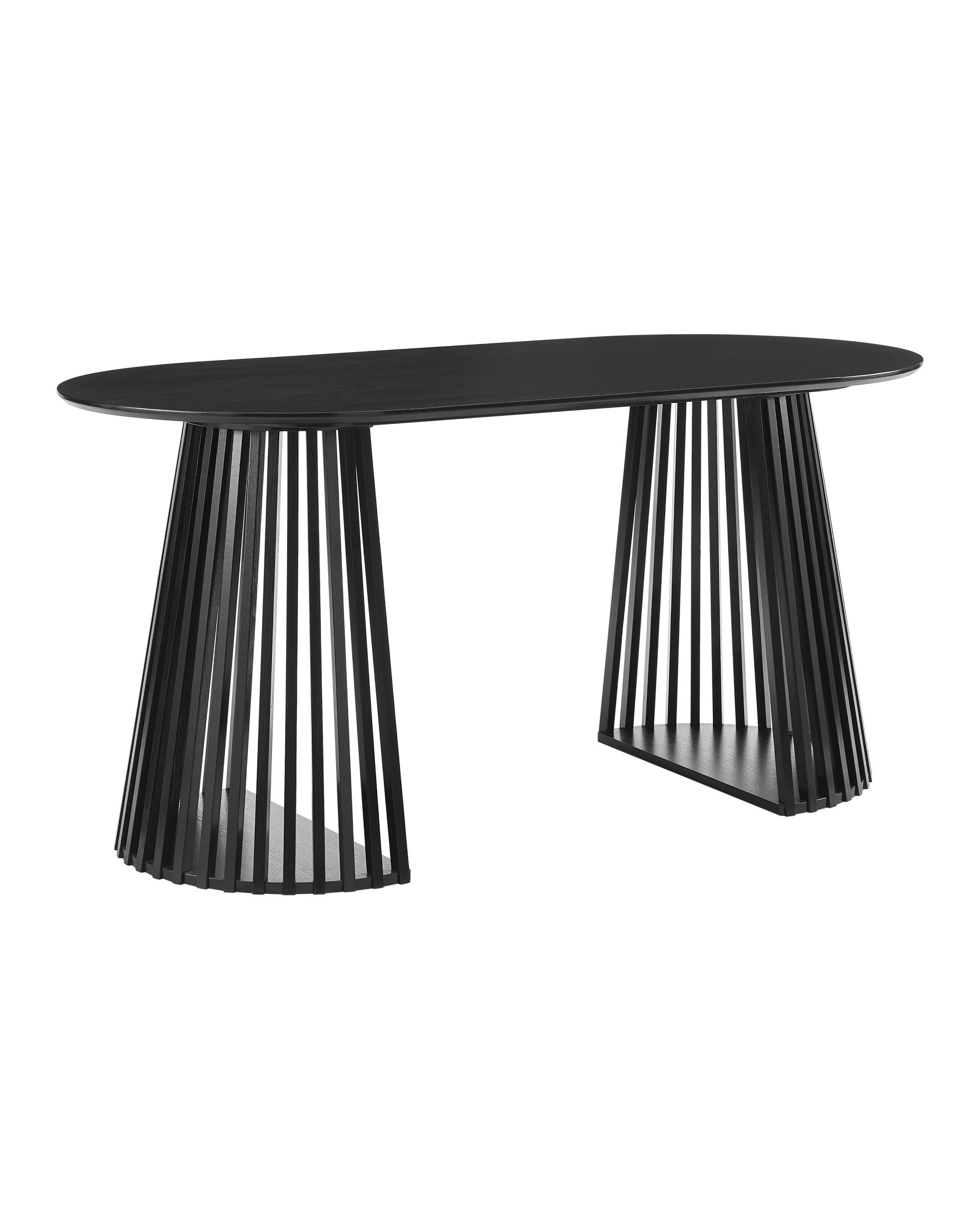 Kodu Oval Rounded Dining Table 160cm Black - Kmart