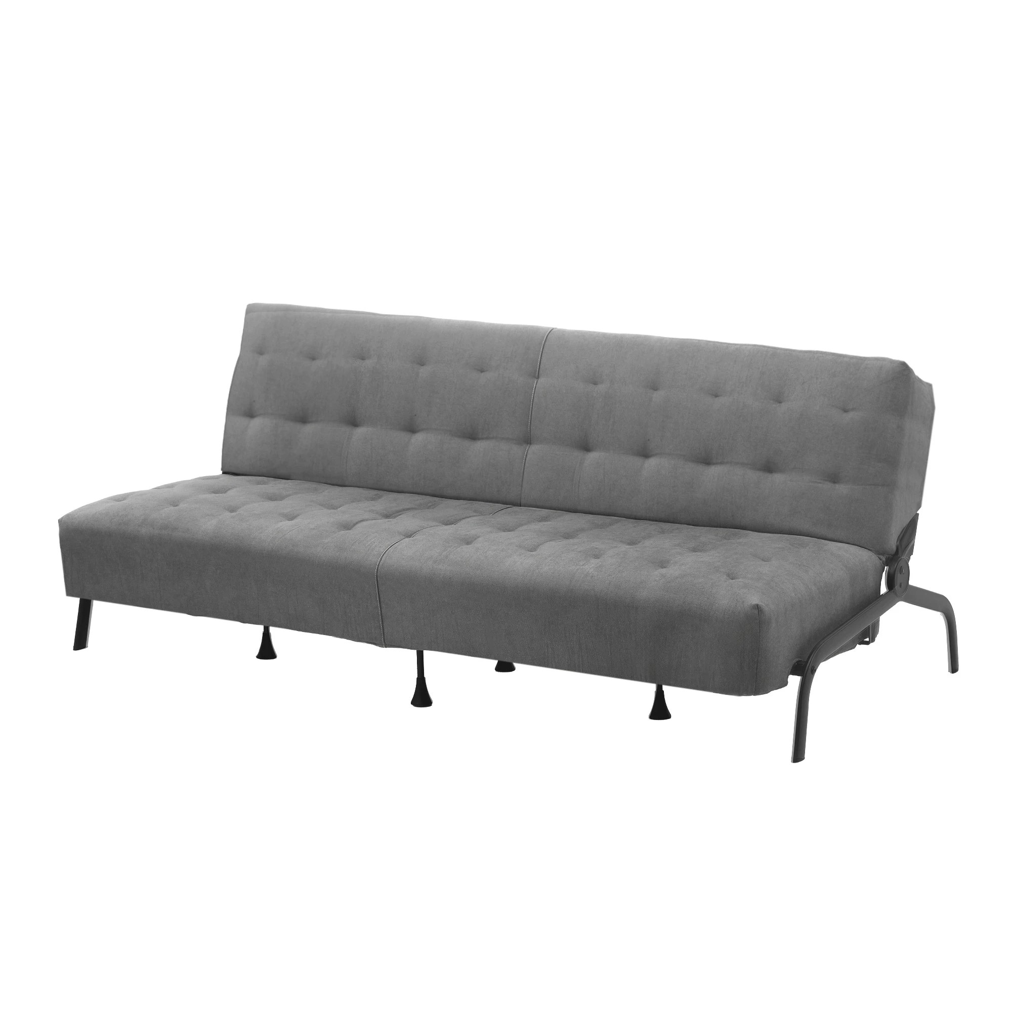 1 Artiss Sofa Bed 1.9m 3-Seater Soft Innerspring Adjustable Couch Futon Chair - Grey, 1 of 4