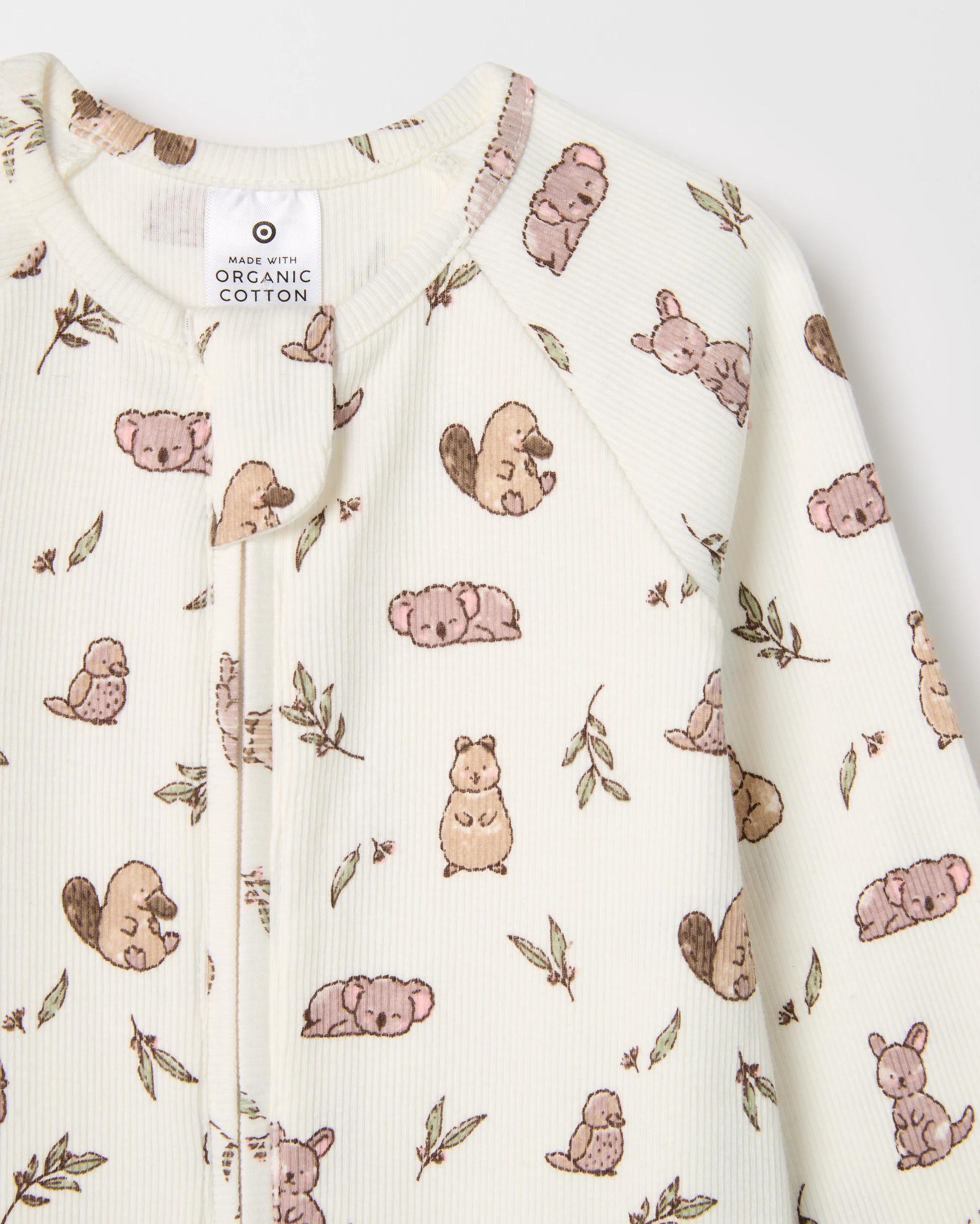 5 Target Baby Organic Cotton Rib Zip Footless Coverall AUSTRALIANA, 5 of 5