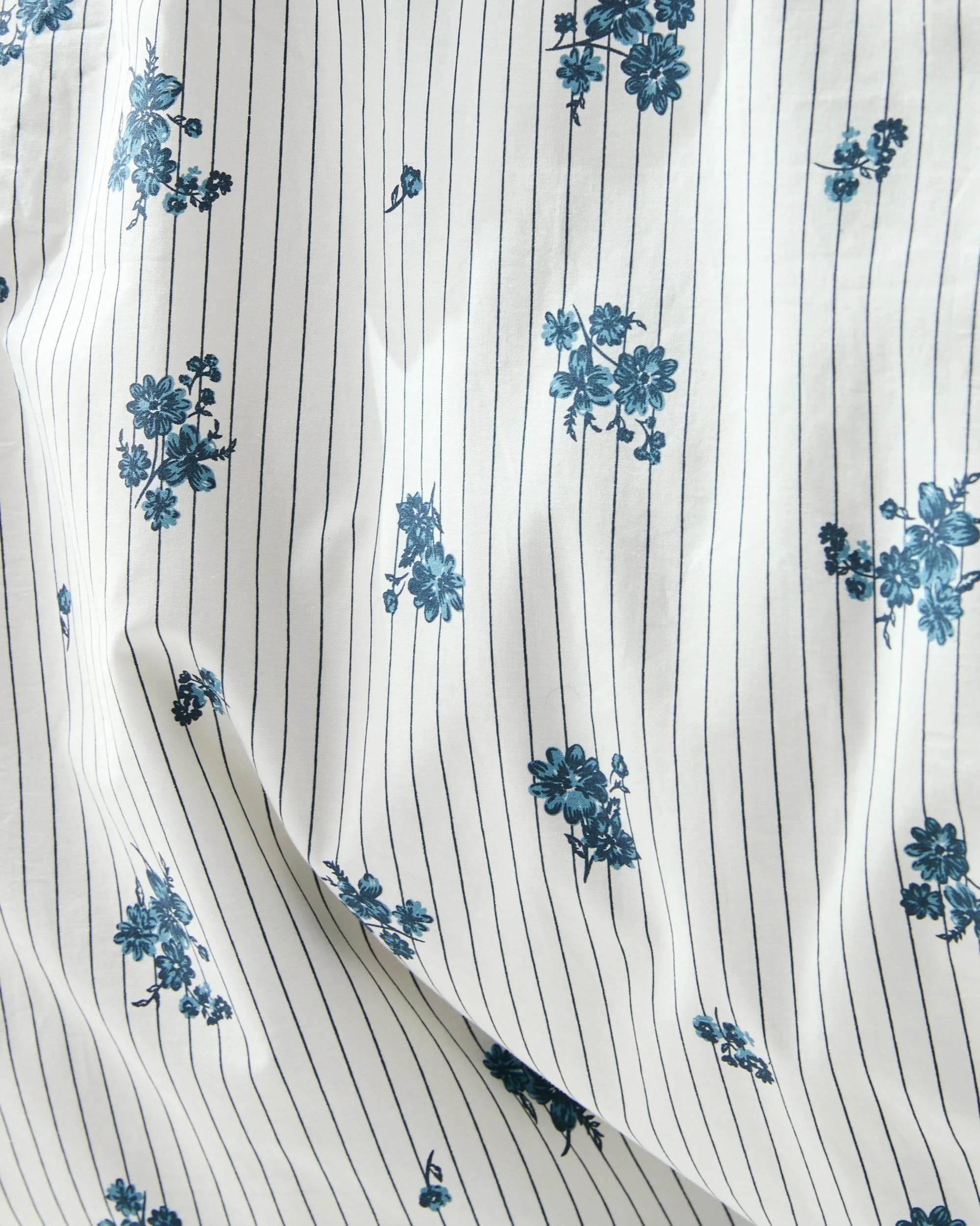 4 Target Ezra Floral Pinstripe Australian Cotton Reversible Quilt Cover Set - Double Bed - White, 4 of 6