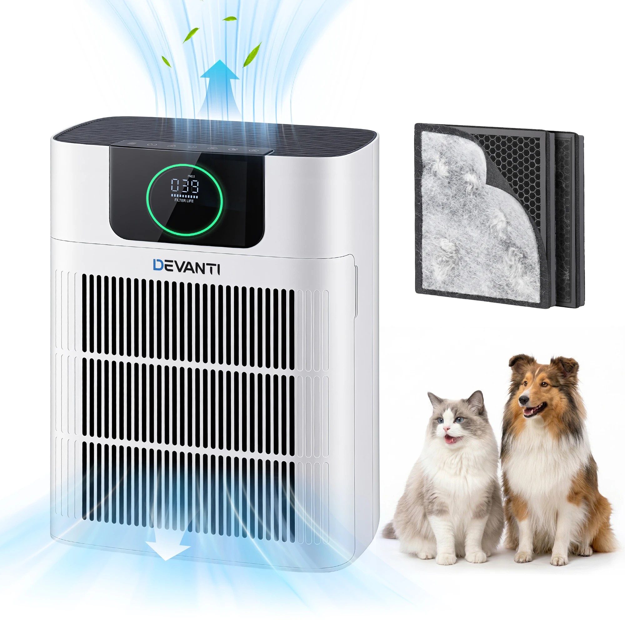 3 Devanti Pet Air Purifier - White, 3 of 8