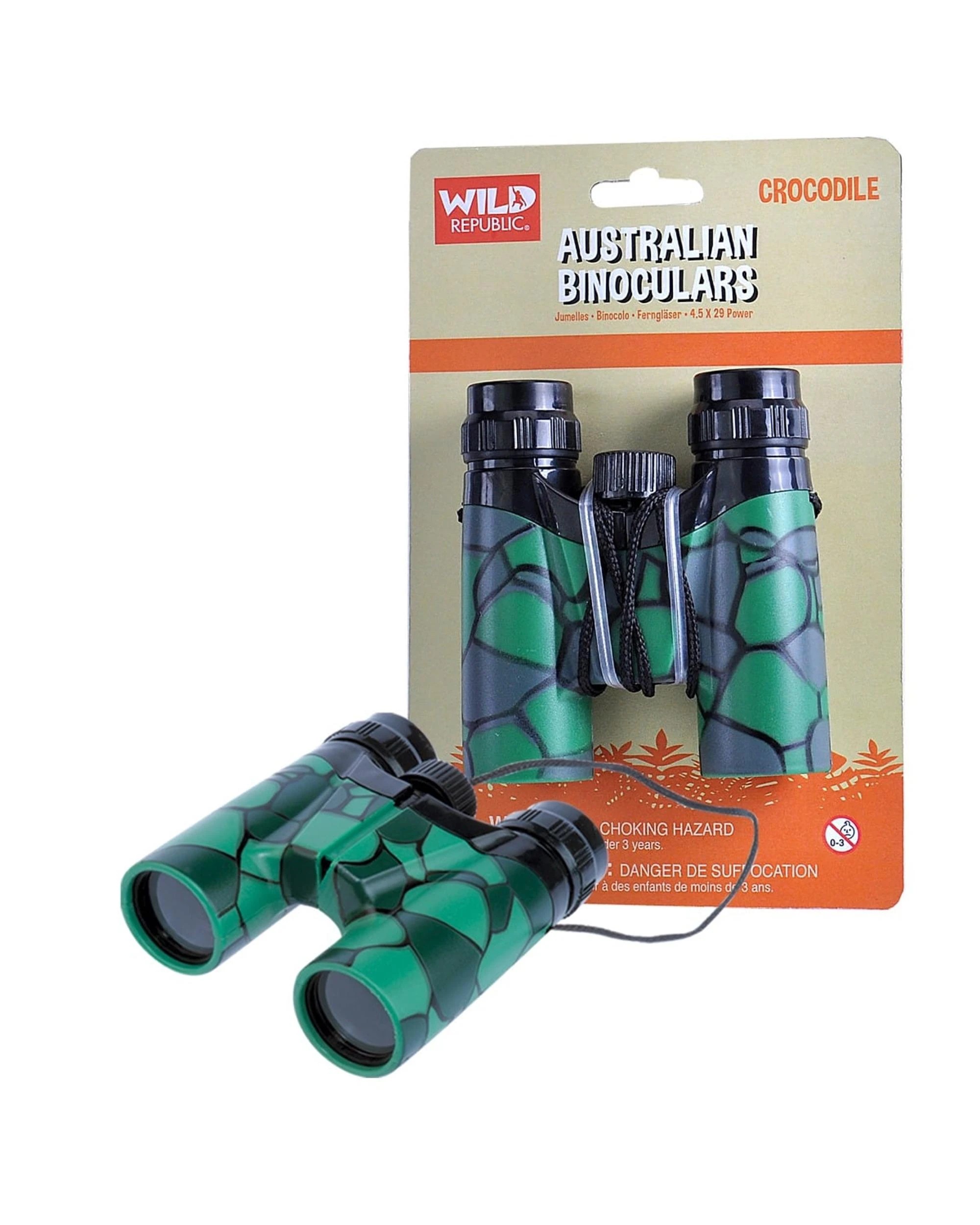 1 Wild Republic Binoculars - Crocodile Print, 1 of 3
