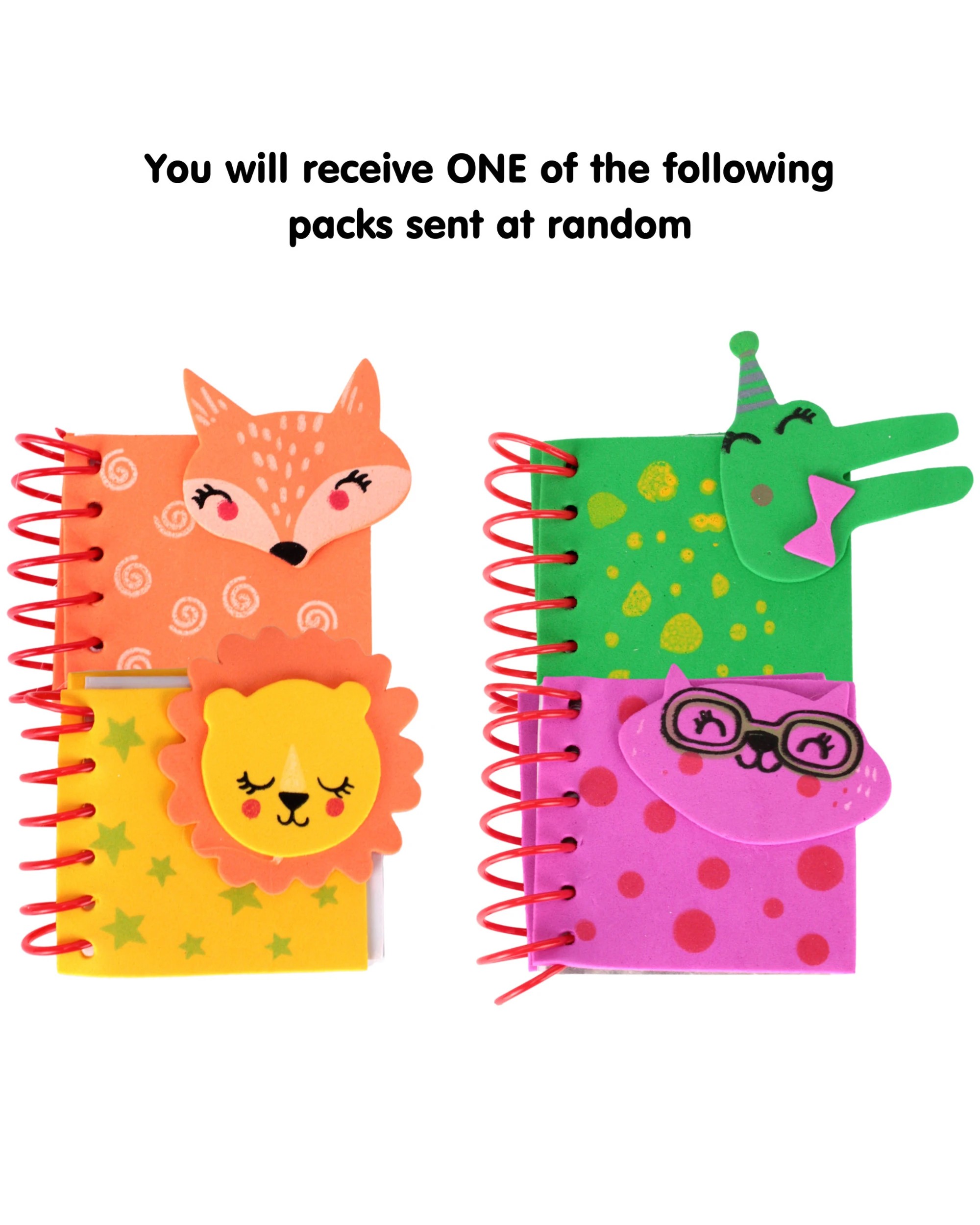 2 Artwrap 2 Mini Animal Character Notepads, 2 of 5