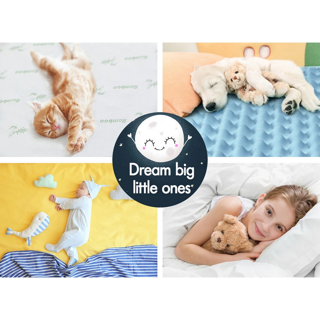 7 Starry Eucalypt Memory Foam Topper Airflow Mattress Cool Gel Bamboo 8cm, 7 of 10