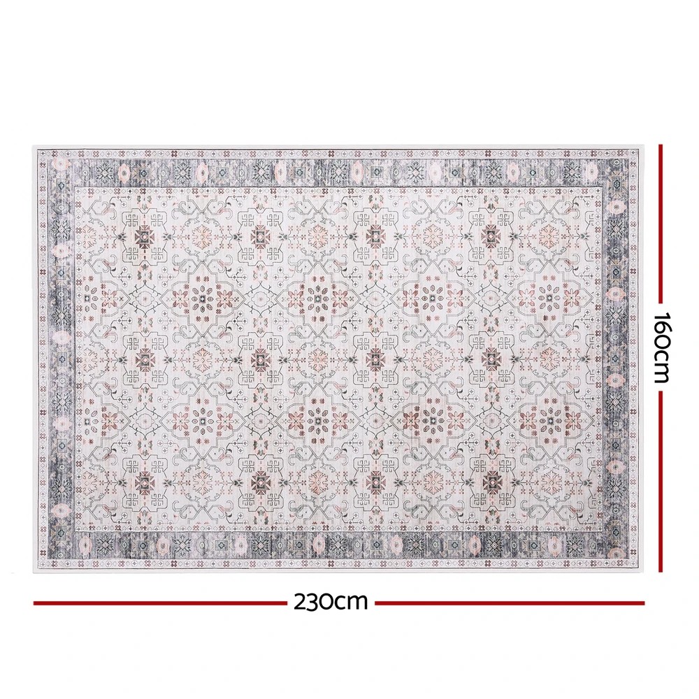 2 Artiss Washable Floor Rug 160X230cm Large Area Rug Modern Living Room Carpet - Beige, 2 of 9