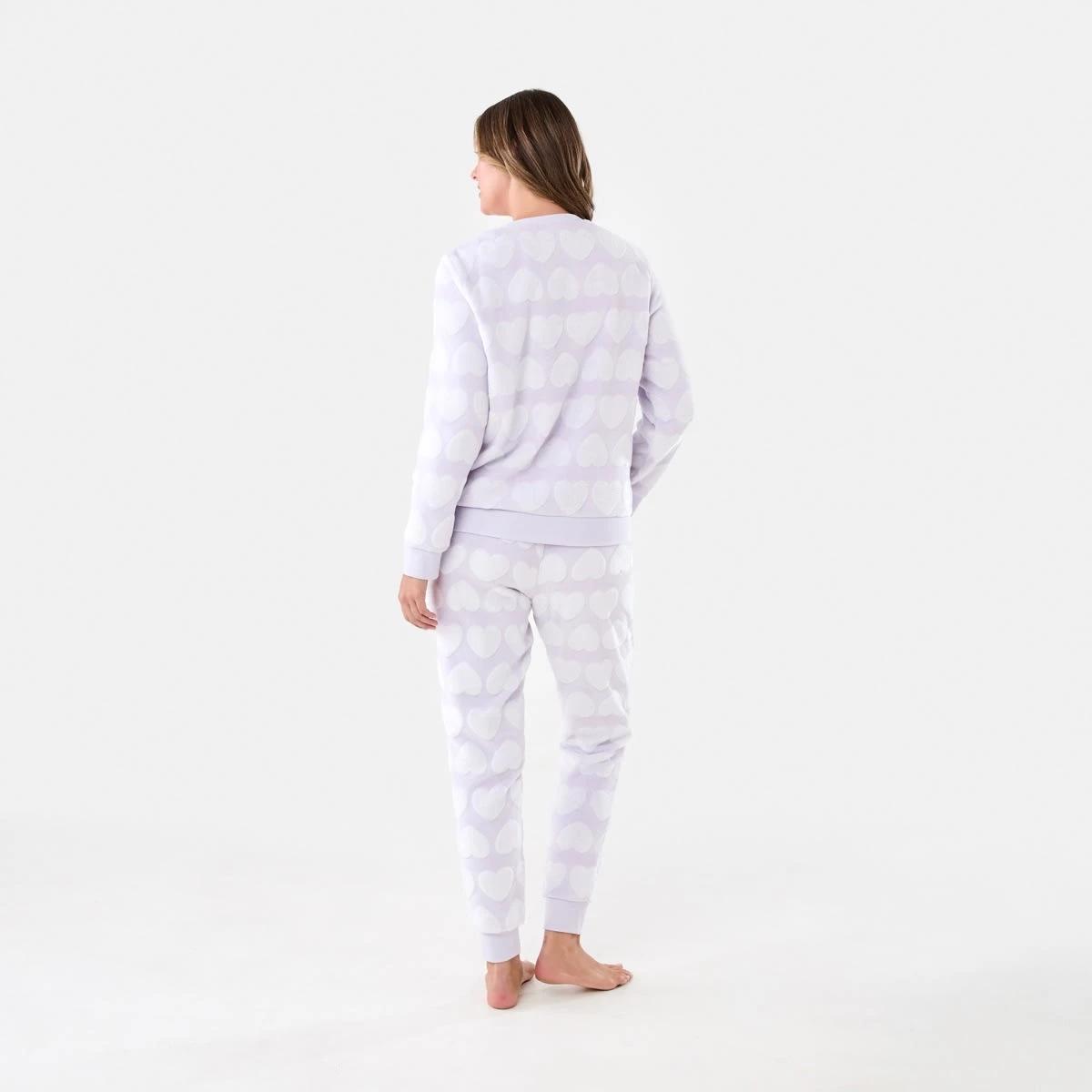 3 Fleece Top and Pants Pyjama Set Llc Heart, 3 of 7