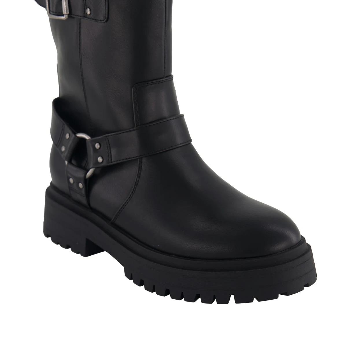 3 Biker Halter Buckle Boots Black, 3 of 3