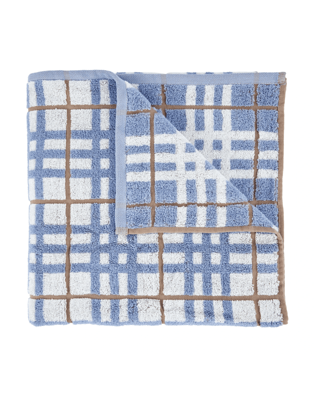 Cotton Check Bath Towel - 