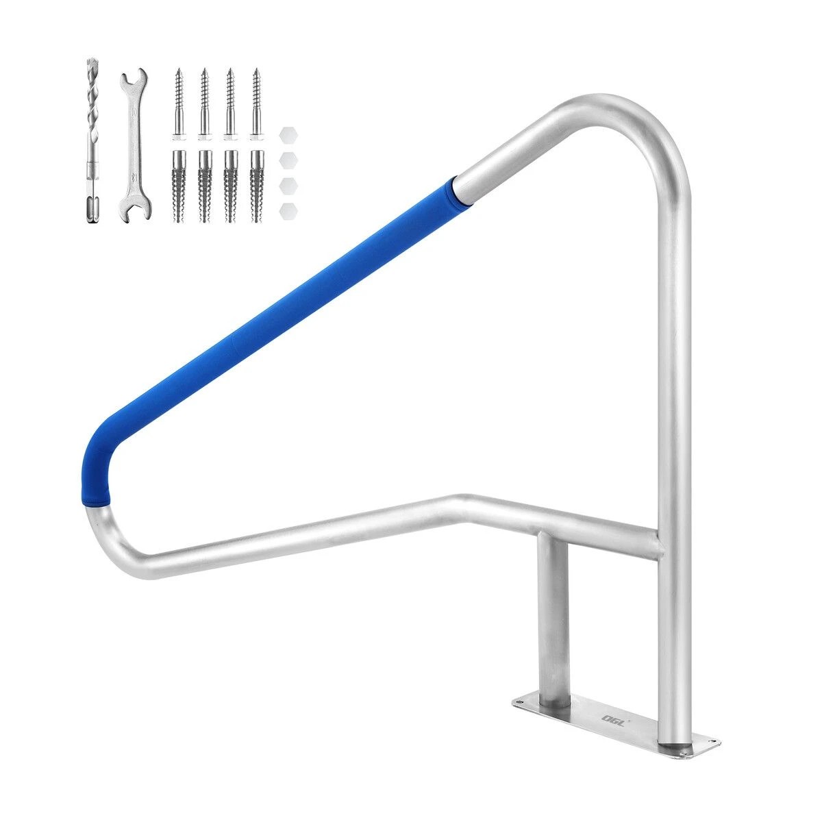 3 OGL Swimming Pool Handrail Stairs Railing Steps Banister Grab Stainless Steel, 3 of 8