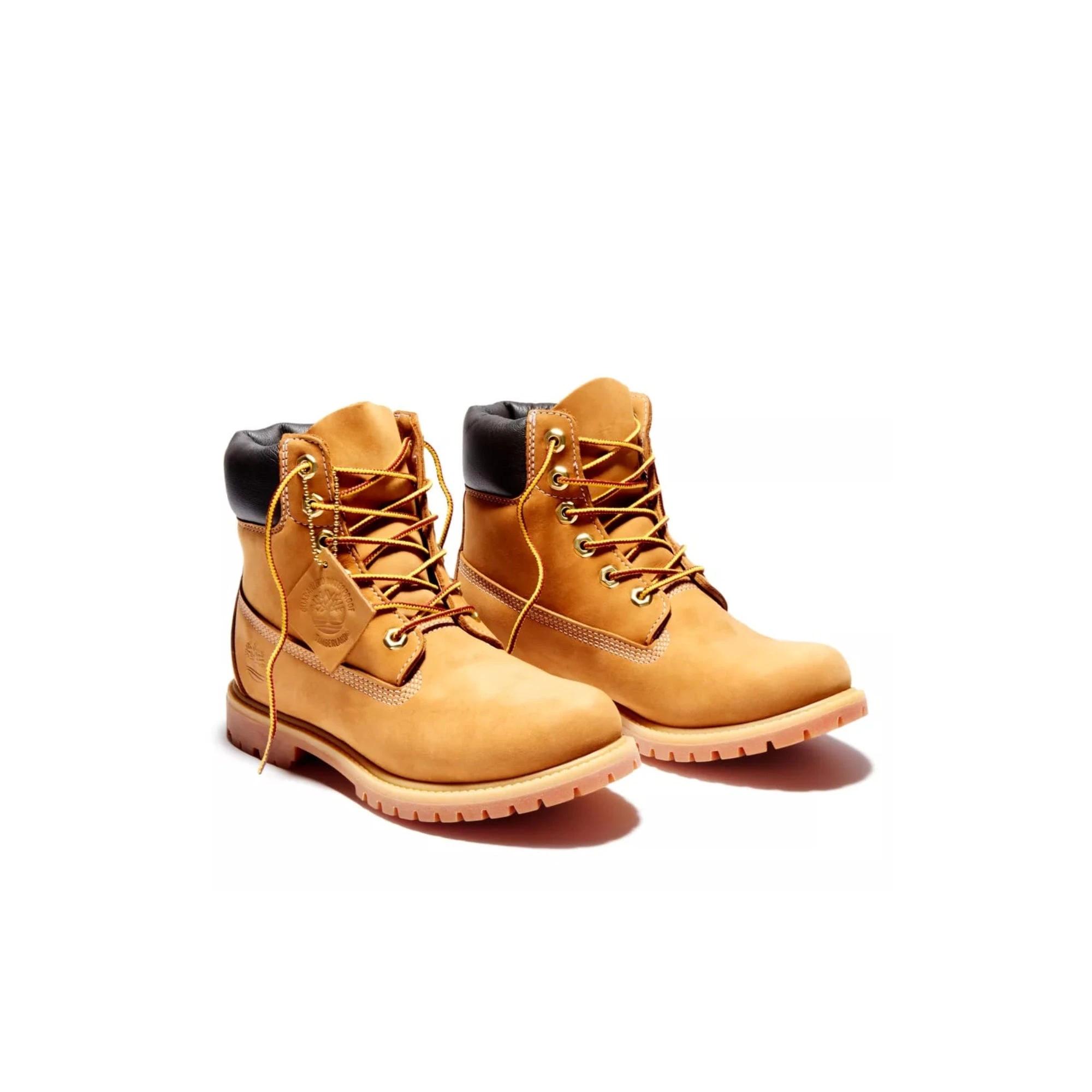 2 Timberland Women's 6-Inch Premium Waterproof Boot - Wheat Nubuck Size 5 HONEY, 2 of 5