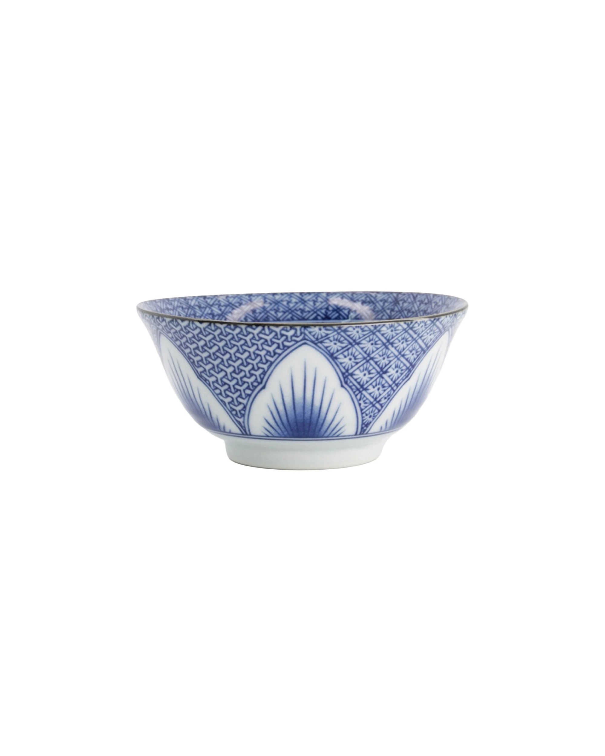 1 Tokyo Design Studio Lily Flower Tayo Bowl 14x6cm Porcelain - Blue, 1 of 1