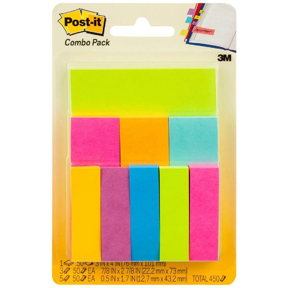 1 Post-it Notes and Page Markers Assorted, 1 of 3