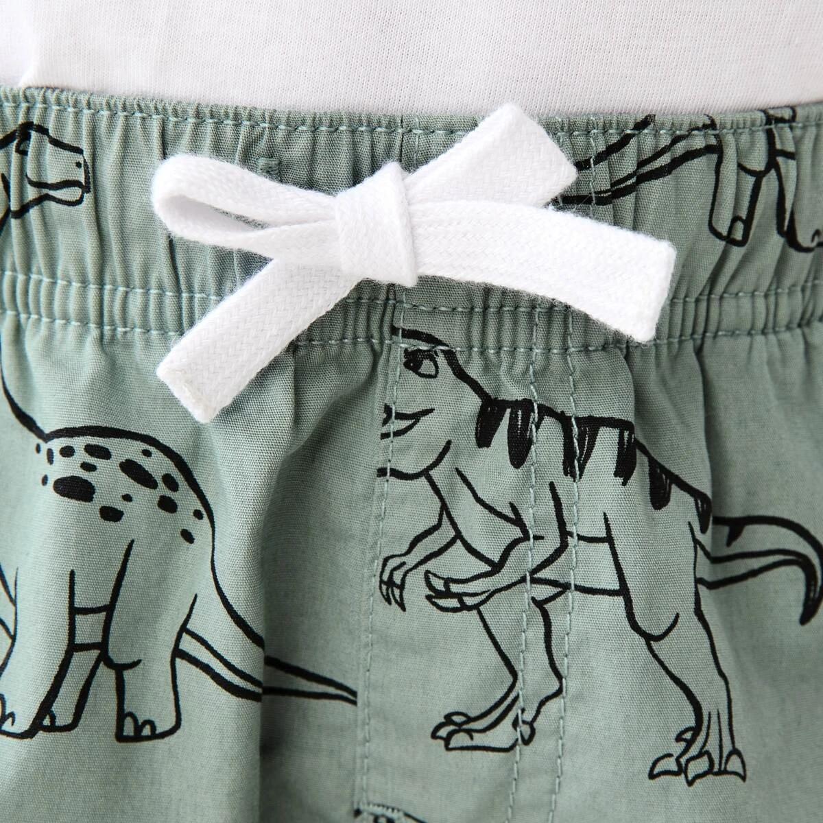 4 Poplin Shorts SKETCHY DINOS GREEN, 4 of 6
