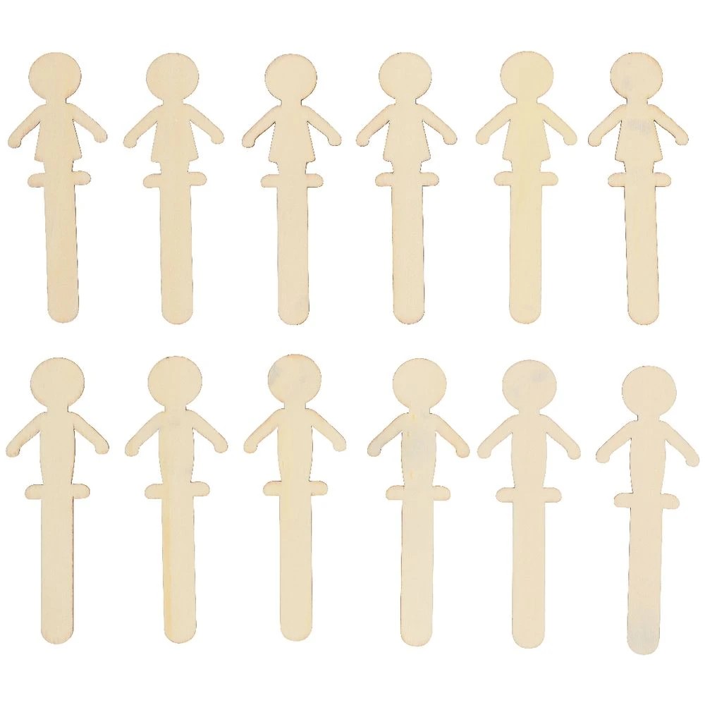 2 Kadink Wooden Stick People 12 Pack, 2 of 3