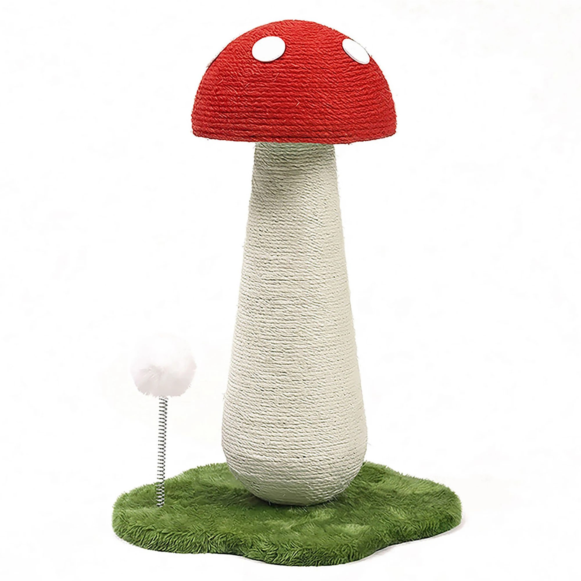 1 Pawz Mushroom Cat Scratching Post 50cm - Red, 1 of 9