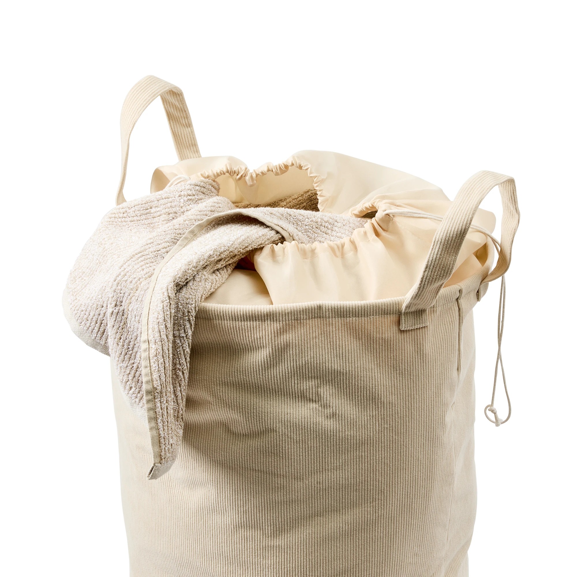 6 Corduroy Pop Up Laundry Hamper - Beige, 6 of 8