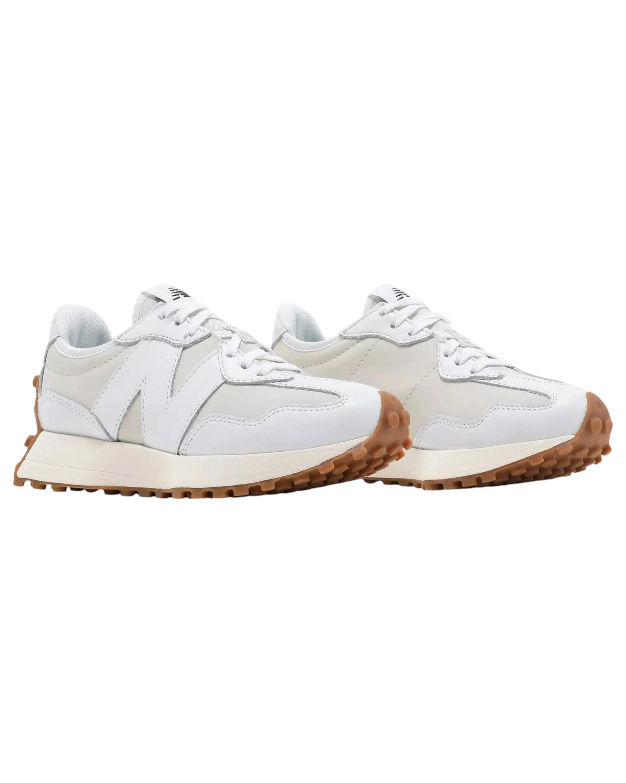 4 New Balance Womens 327 Moonbeam Athletic Shoes WHITE, 4 of 7