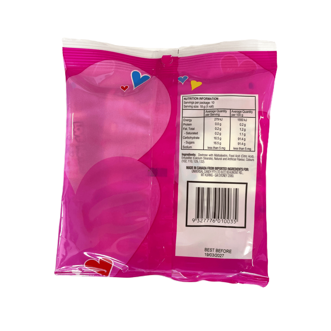 2 10 Pack Sweetworld Love Notes Bag 175g, 2 of 2