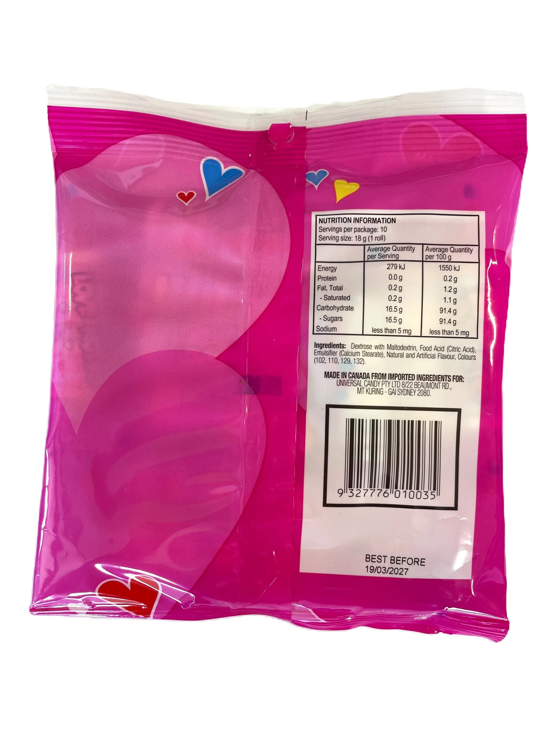 2 10 Pack Sweetworld Love Notes Bag 175g, 2 of 2