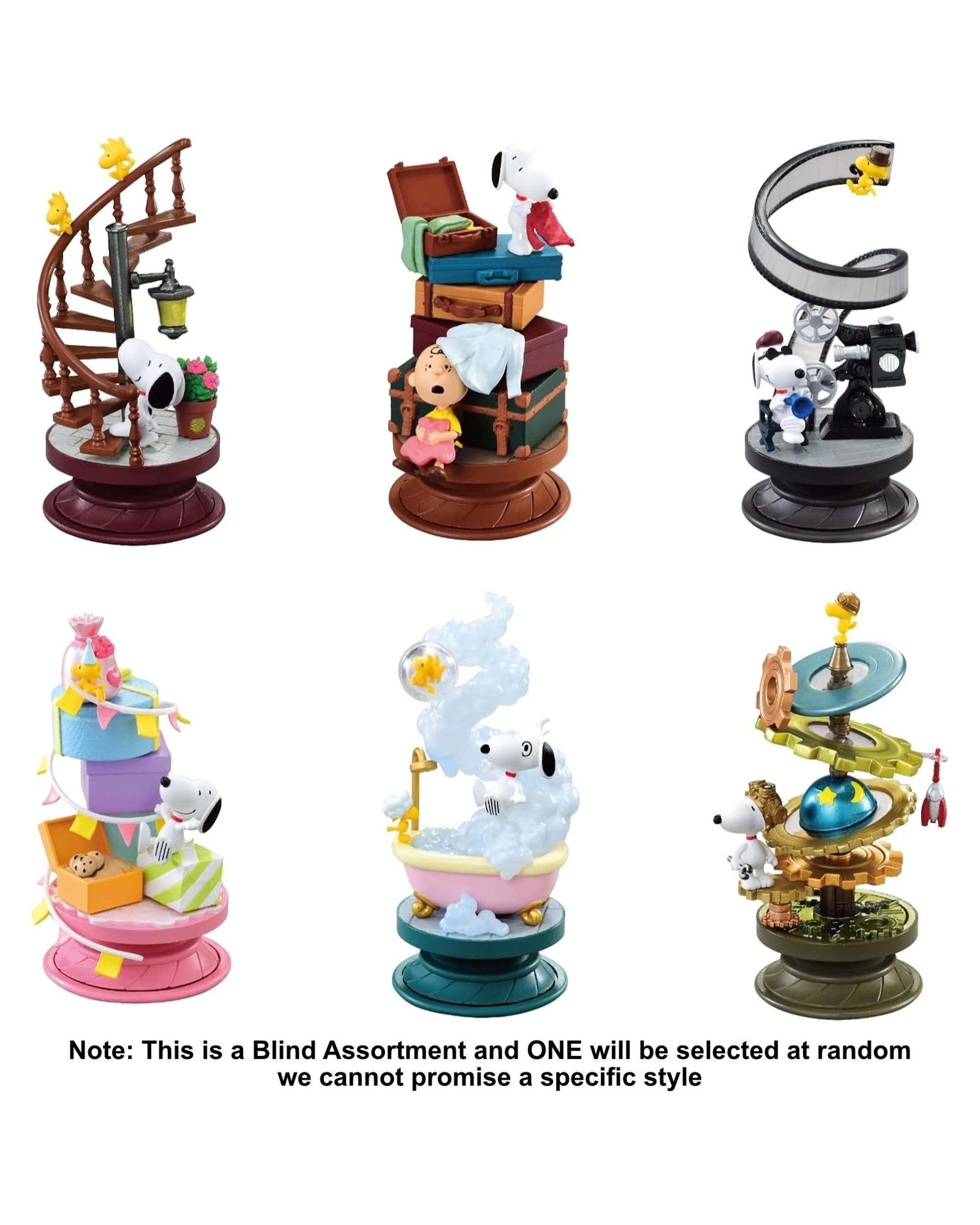 2 Re-Ment Peanuts Snoopy Spiral Diorama Collection Mini Figure Blind Box, 2 of 3