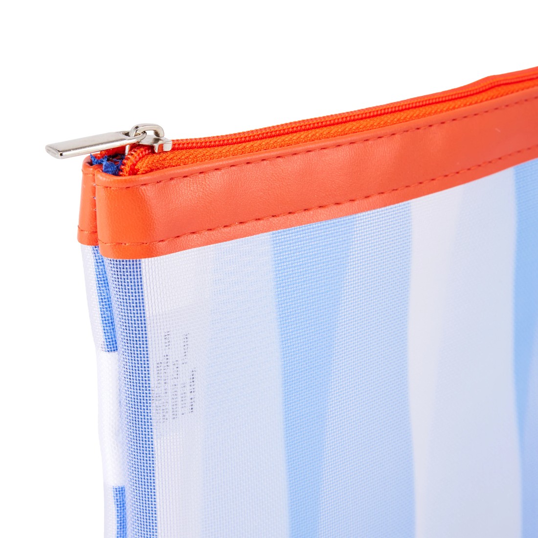 3 Mesh Stripe Pencil Case - Blue, 3 of 6