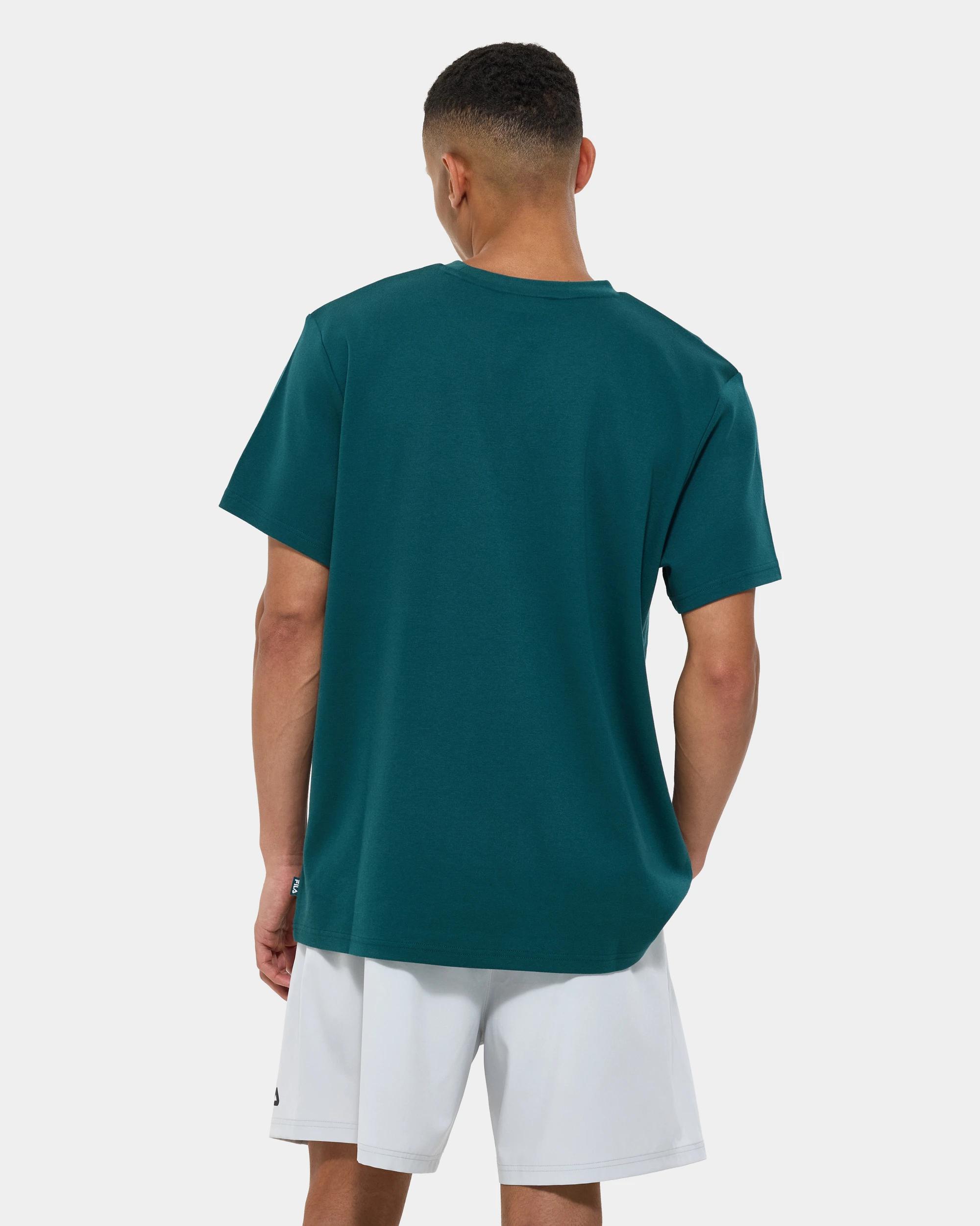 4 Fila Heavyweight T-Shirt PINE GREEN, 4 of 6