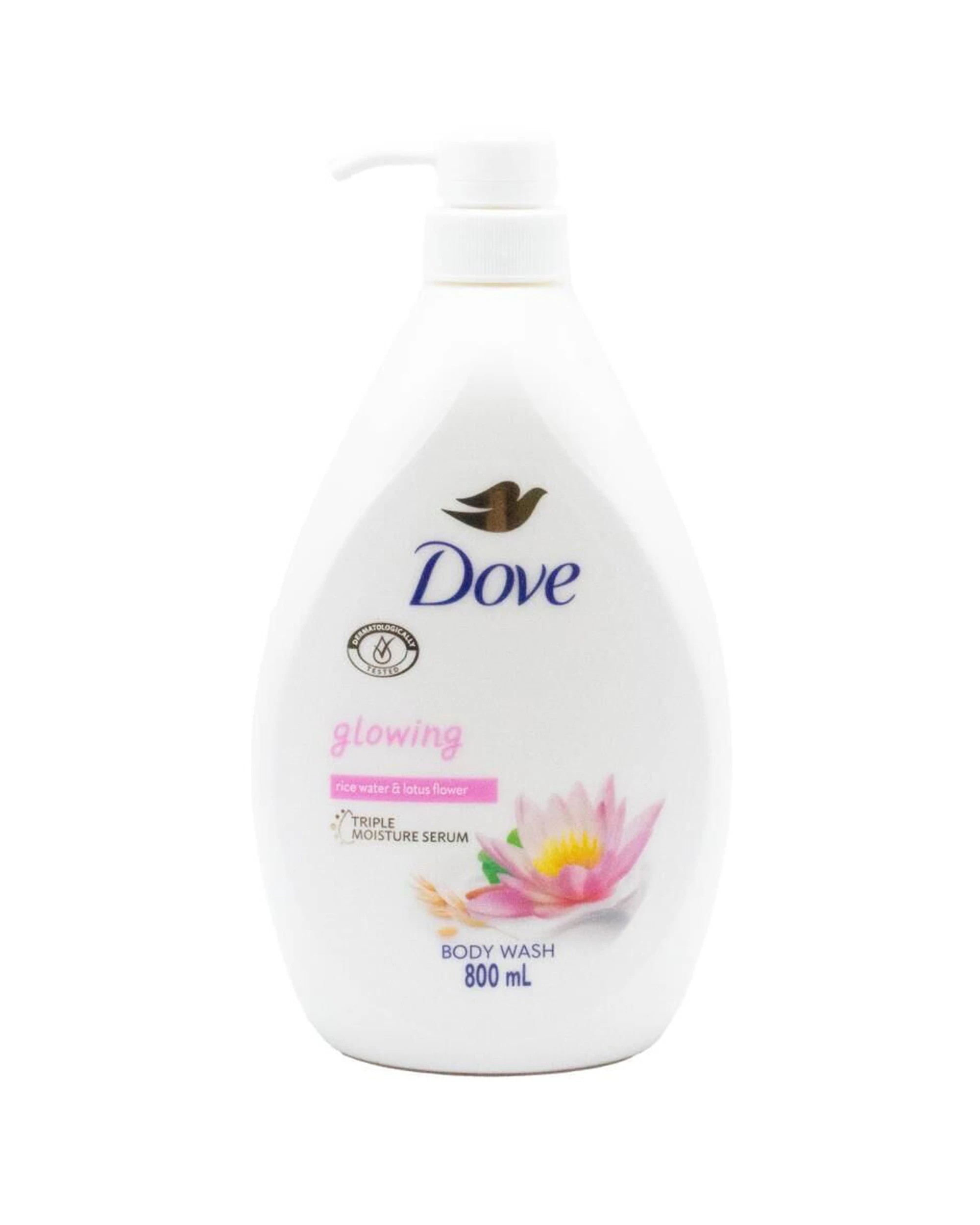 2 Dove Triple Moisture Serum 6PK Body Wash 800ml Rice Water Lotus Flower Scent - White, 2 of 3