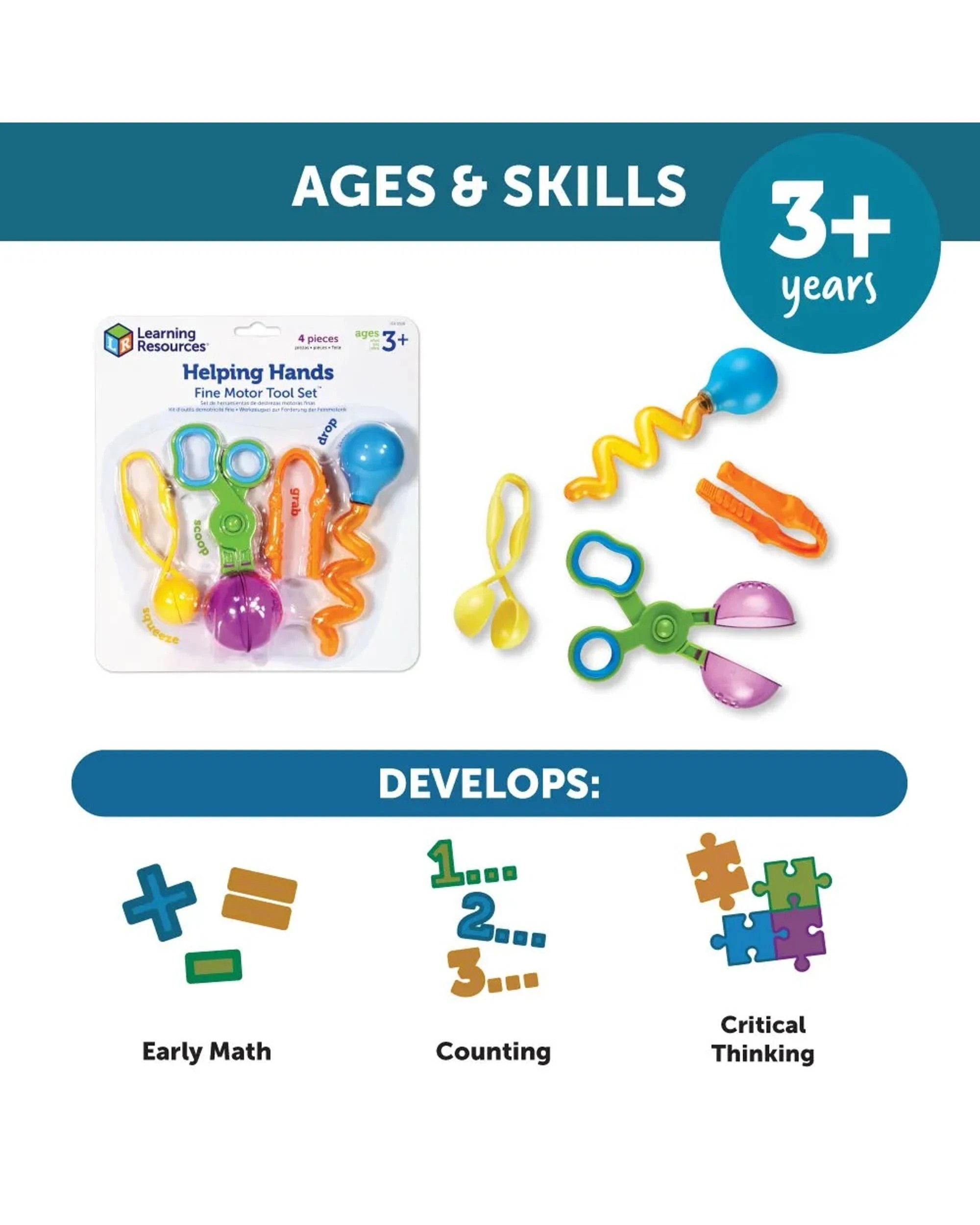 6 Learning Resources Helping Hands Fine Motor Tool Set, 6 of 6